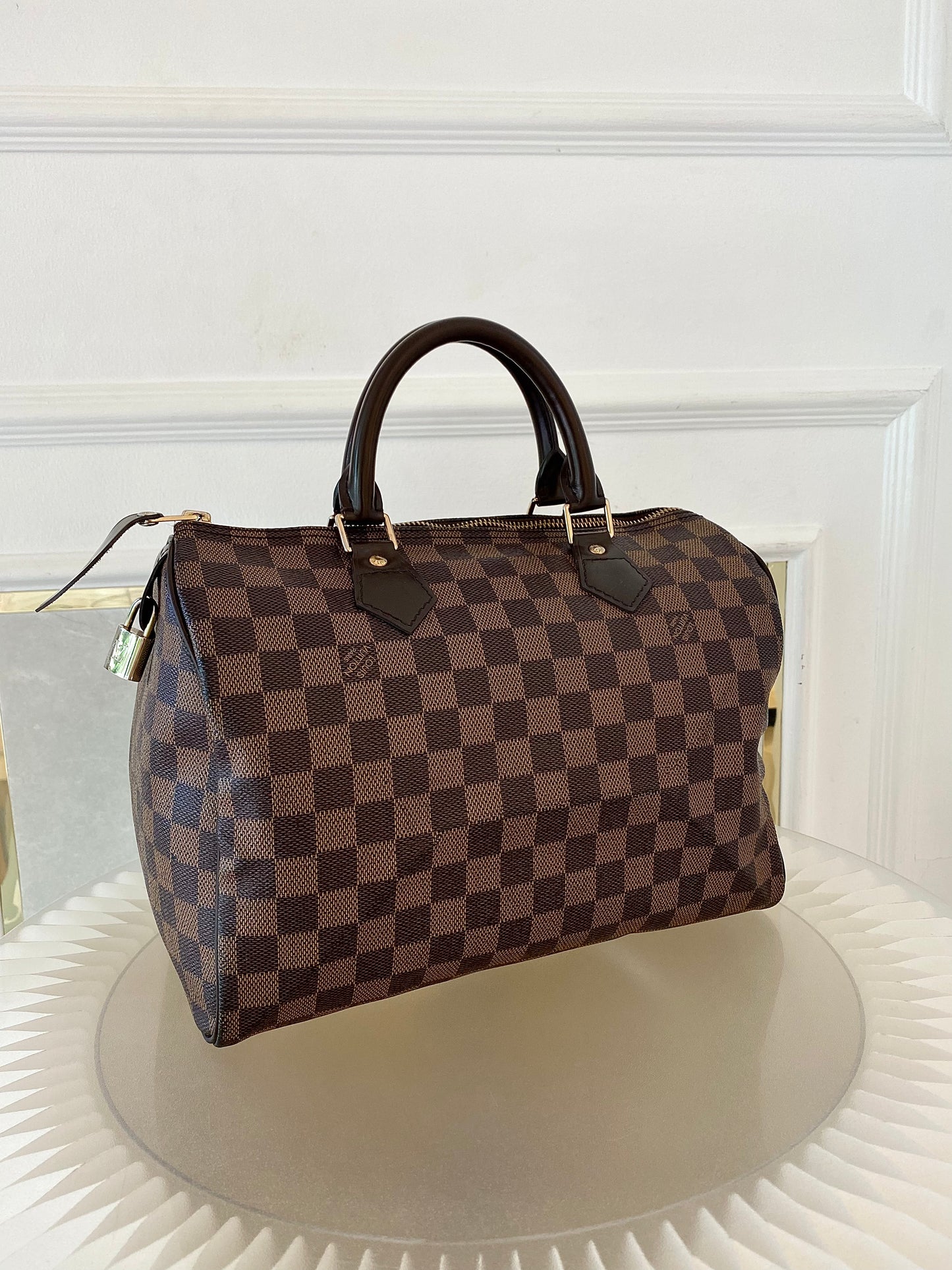 LOUIS VUITTON Speedy 30 in Damier Ebene