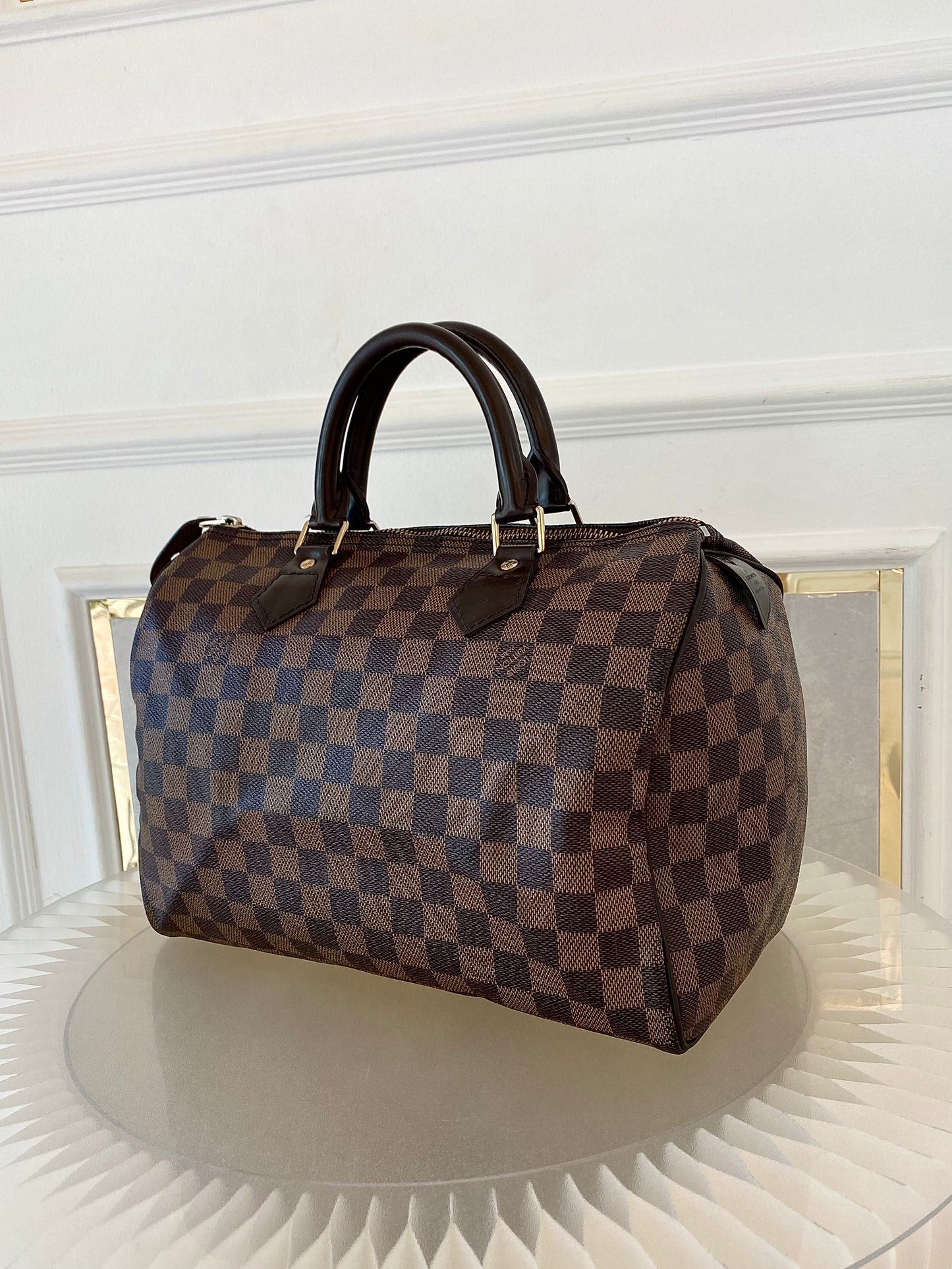 LOUIS VUITTON Speedy 30 in Damier Ebene