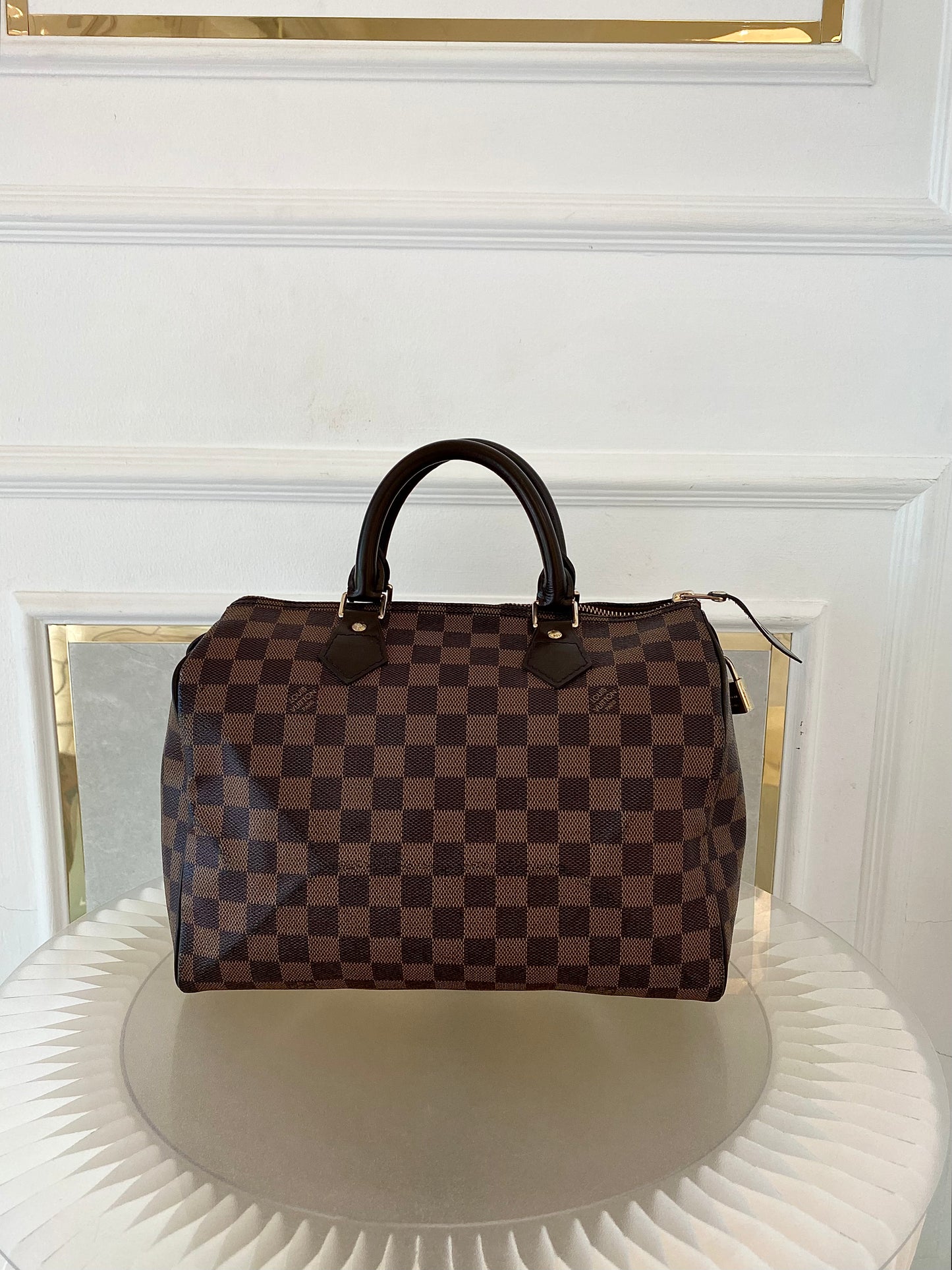 LOUIS VUITTON Speedy 30 in Damier Ebene