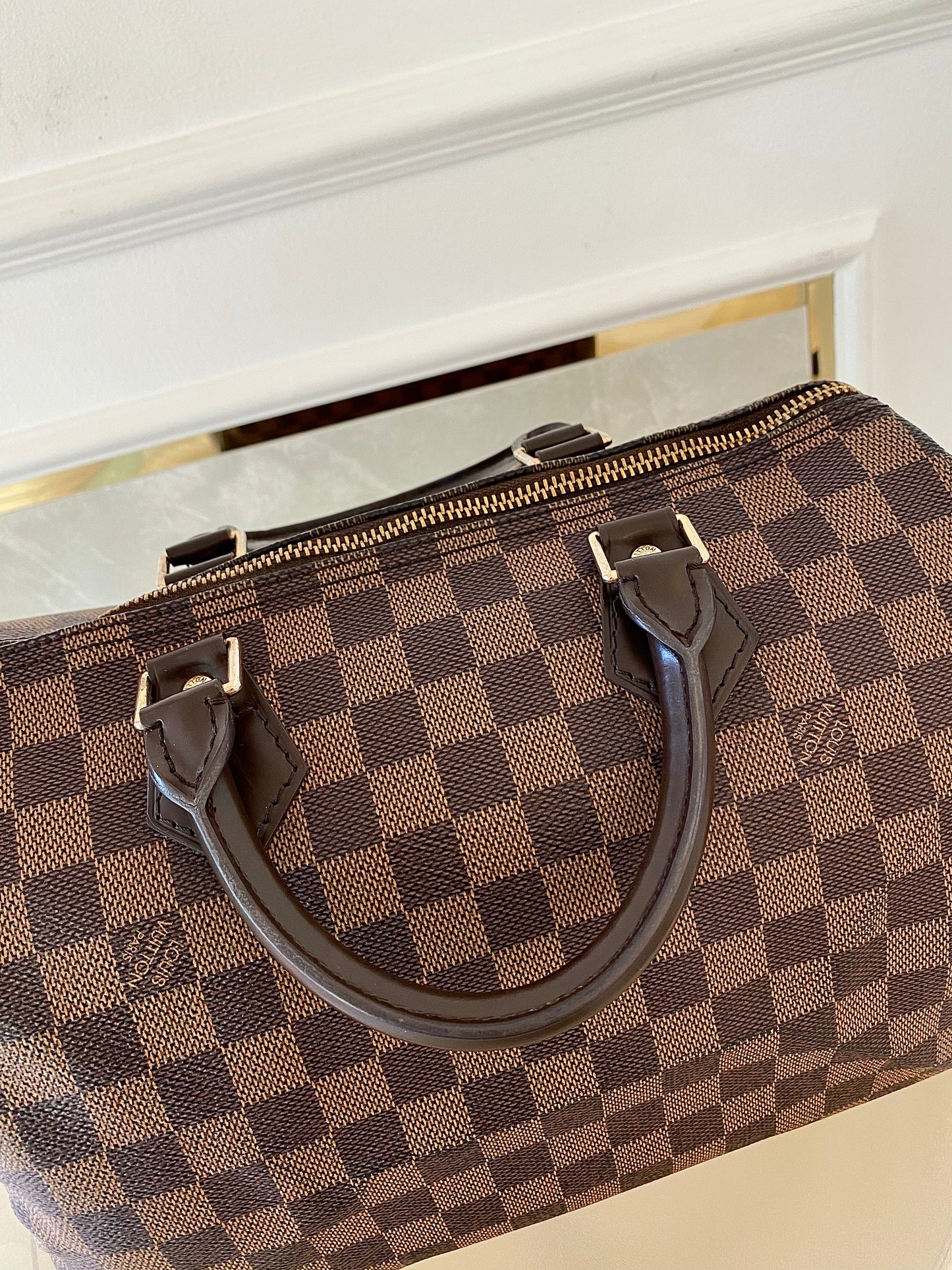 LOUIS VUITTON Speedy 30 in Damier Ebene