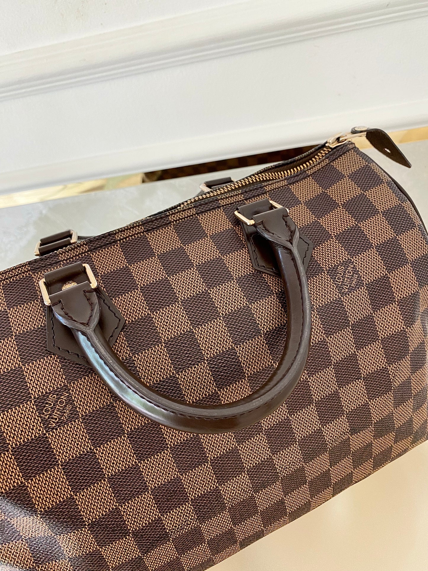 LOUIS VUITTON Speedy 30 in Damier Ebene