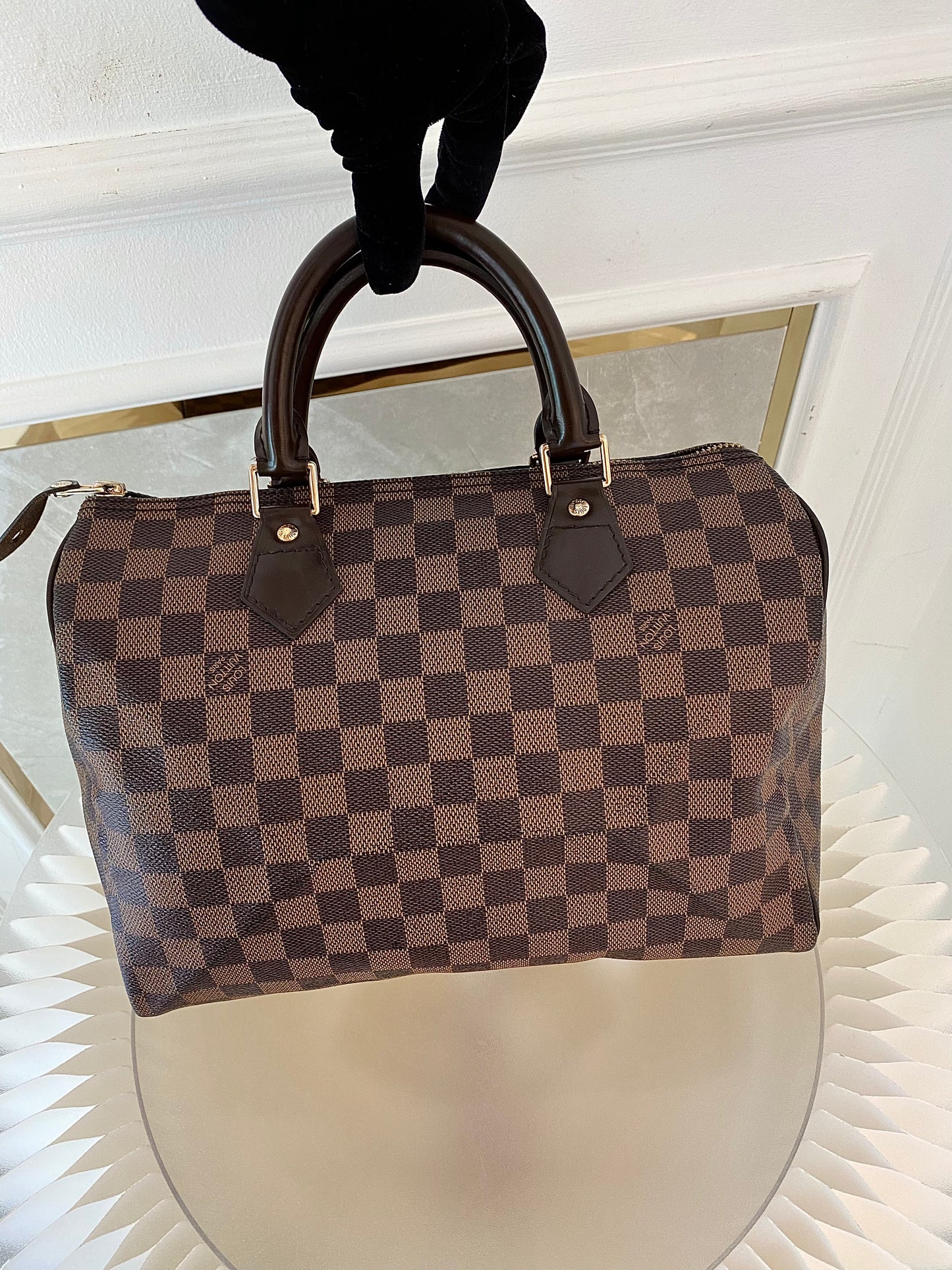 LOUIS VUITTON Speedy 30 in Damier Ebene