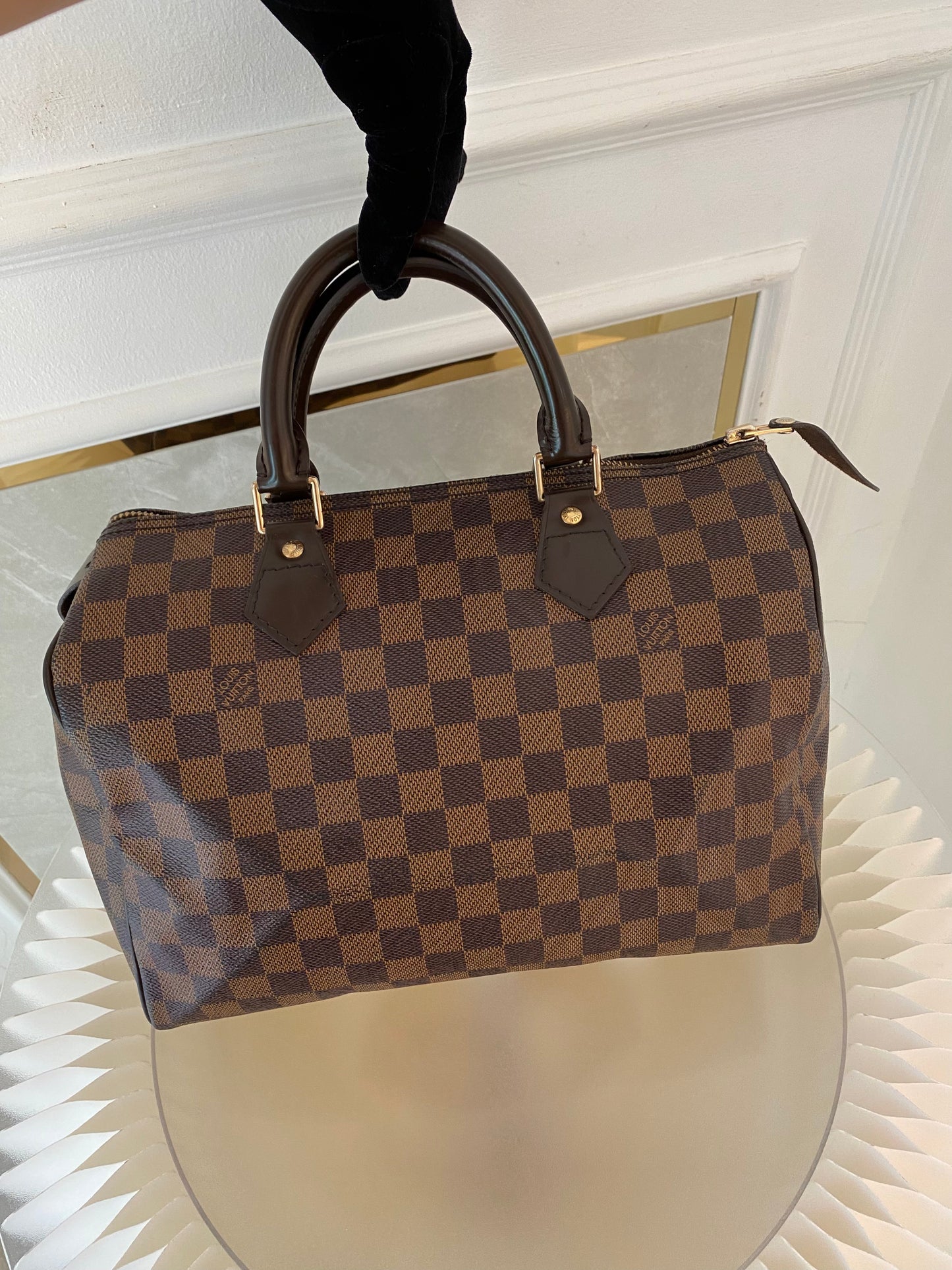 LOUIS VUITTON Speedy 30 in Damier Ebene