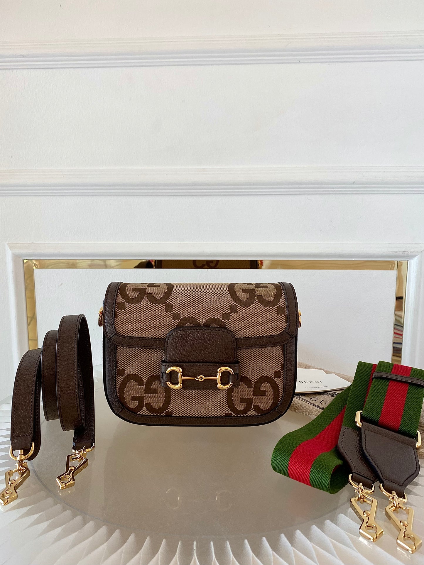 GUCCI Horsebit Small Jumbo Logo