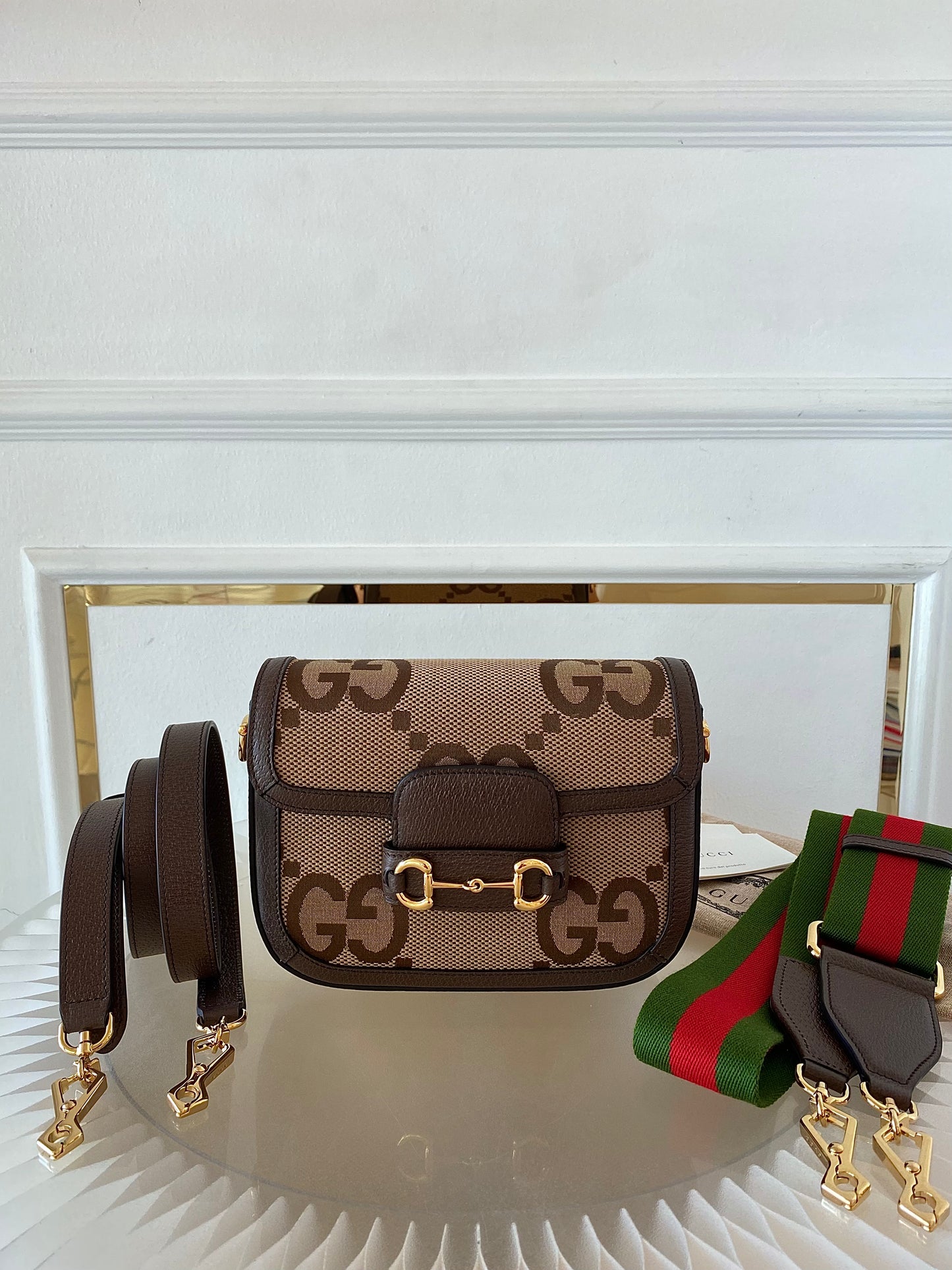 GUCCI Horsebit Small Jumbo Logo