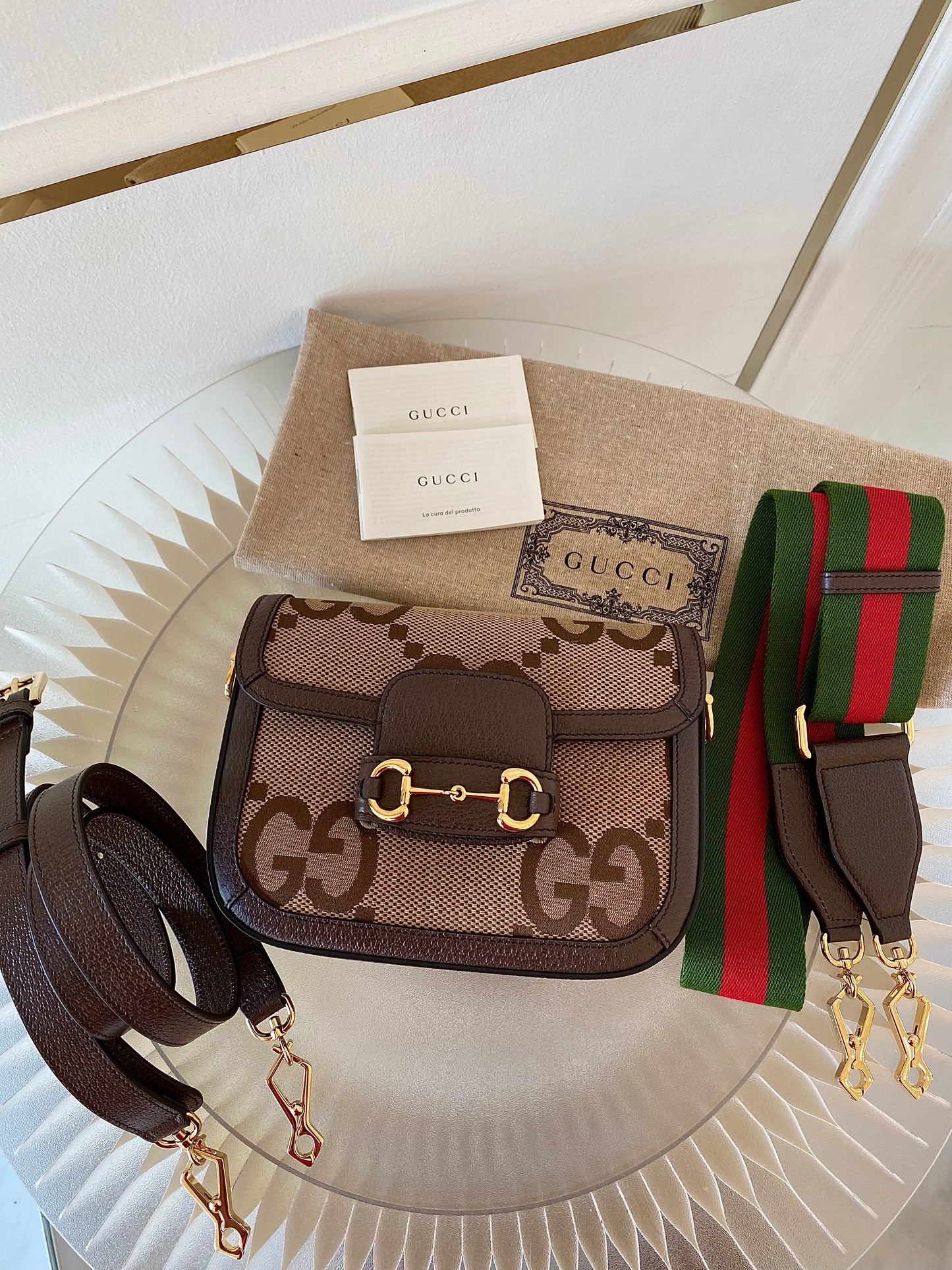 GUCCI Horsebit Small Jumbo Logo