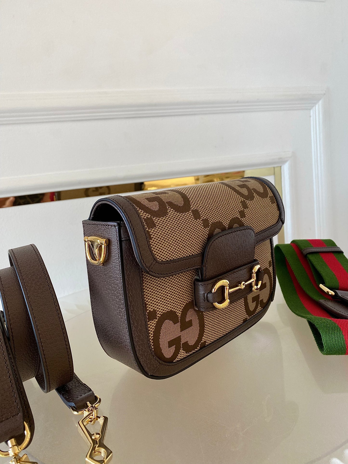 GUCCI Horsebit Small Jumbo Logo
