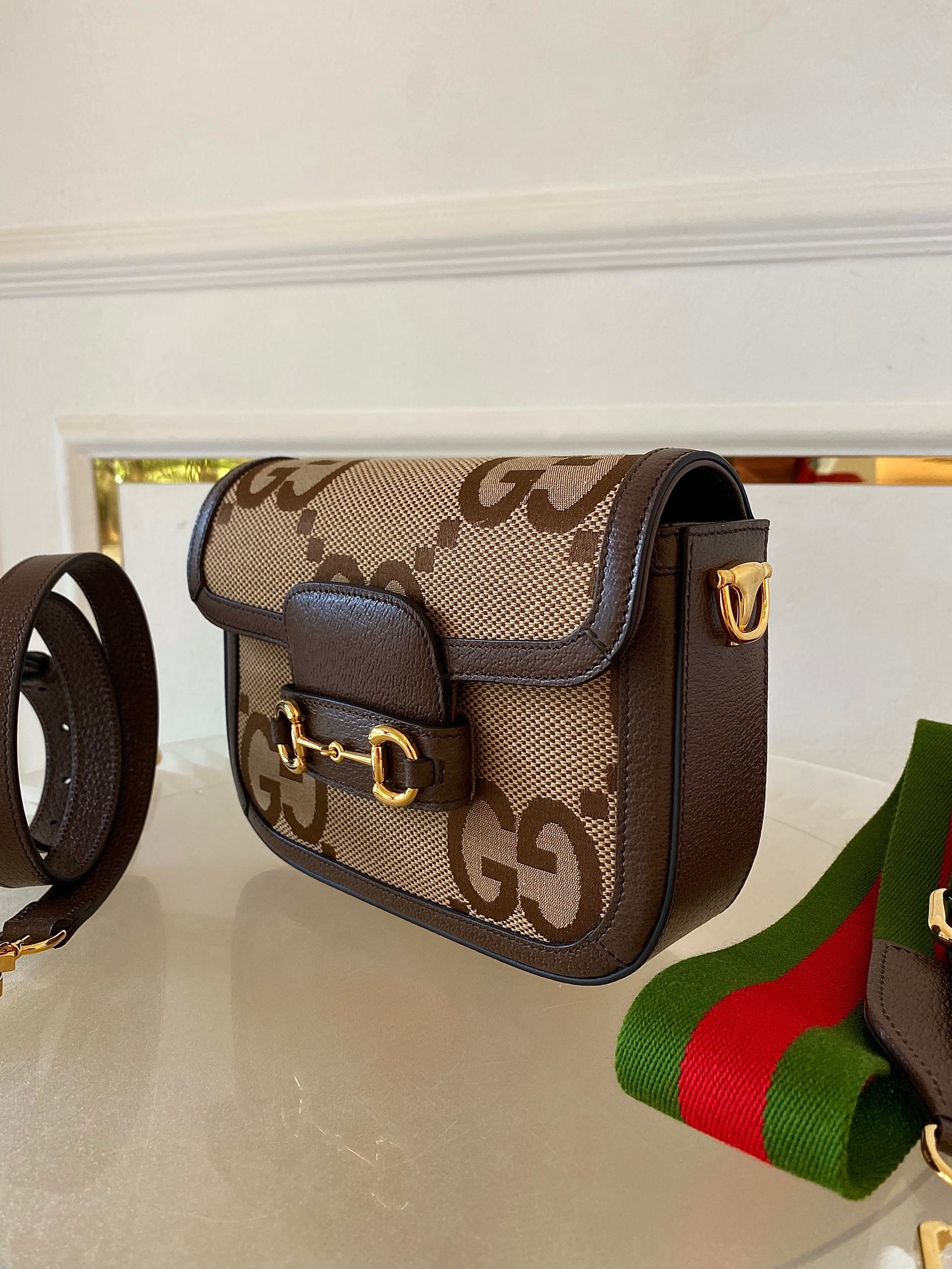 GUCCI Horsebit Small Jumbo Logo
