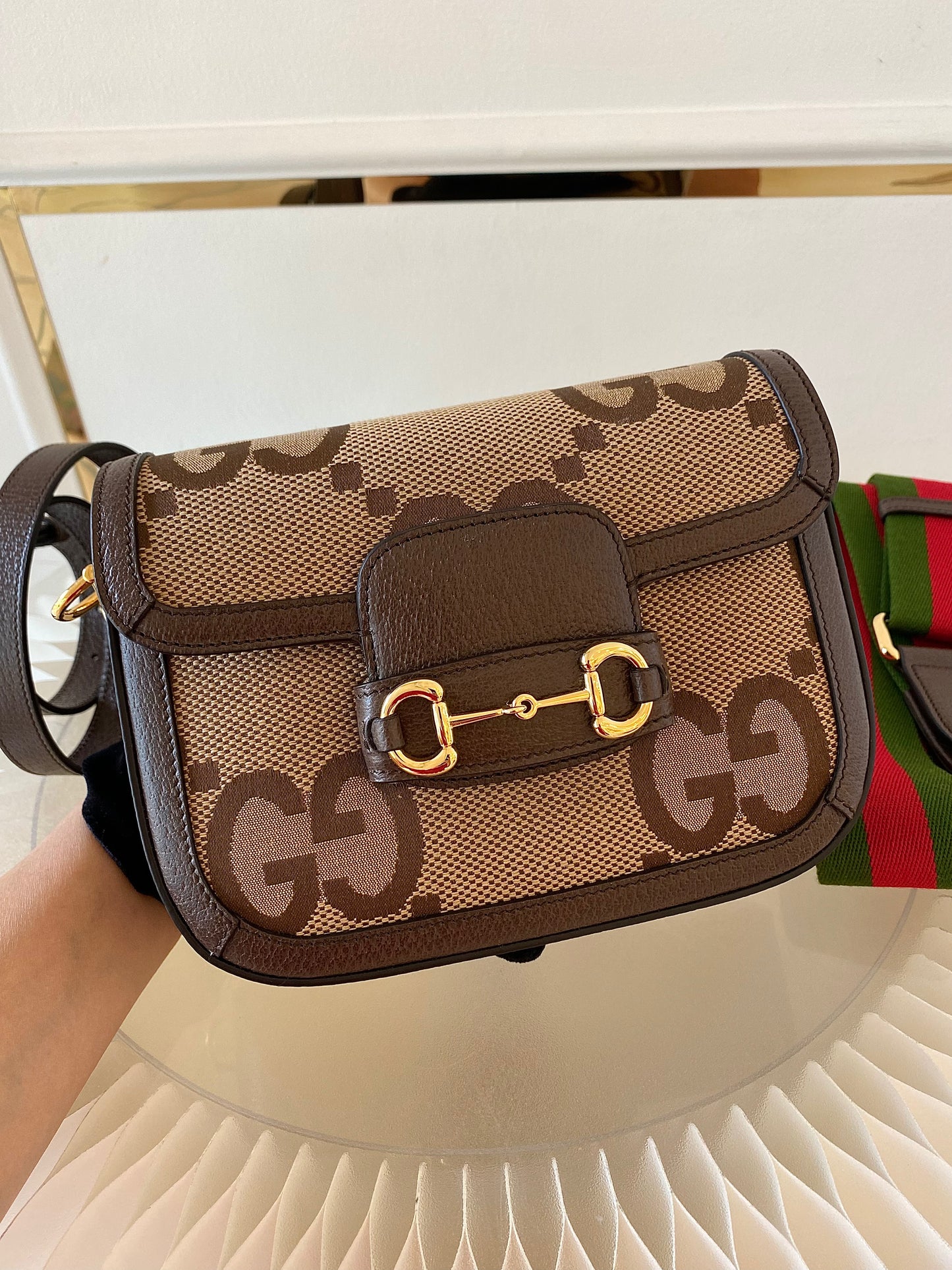 GUCCI Horsebit Small Jumbo Logo
