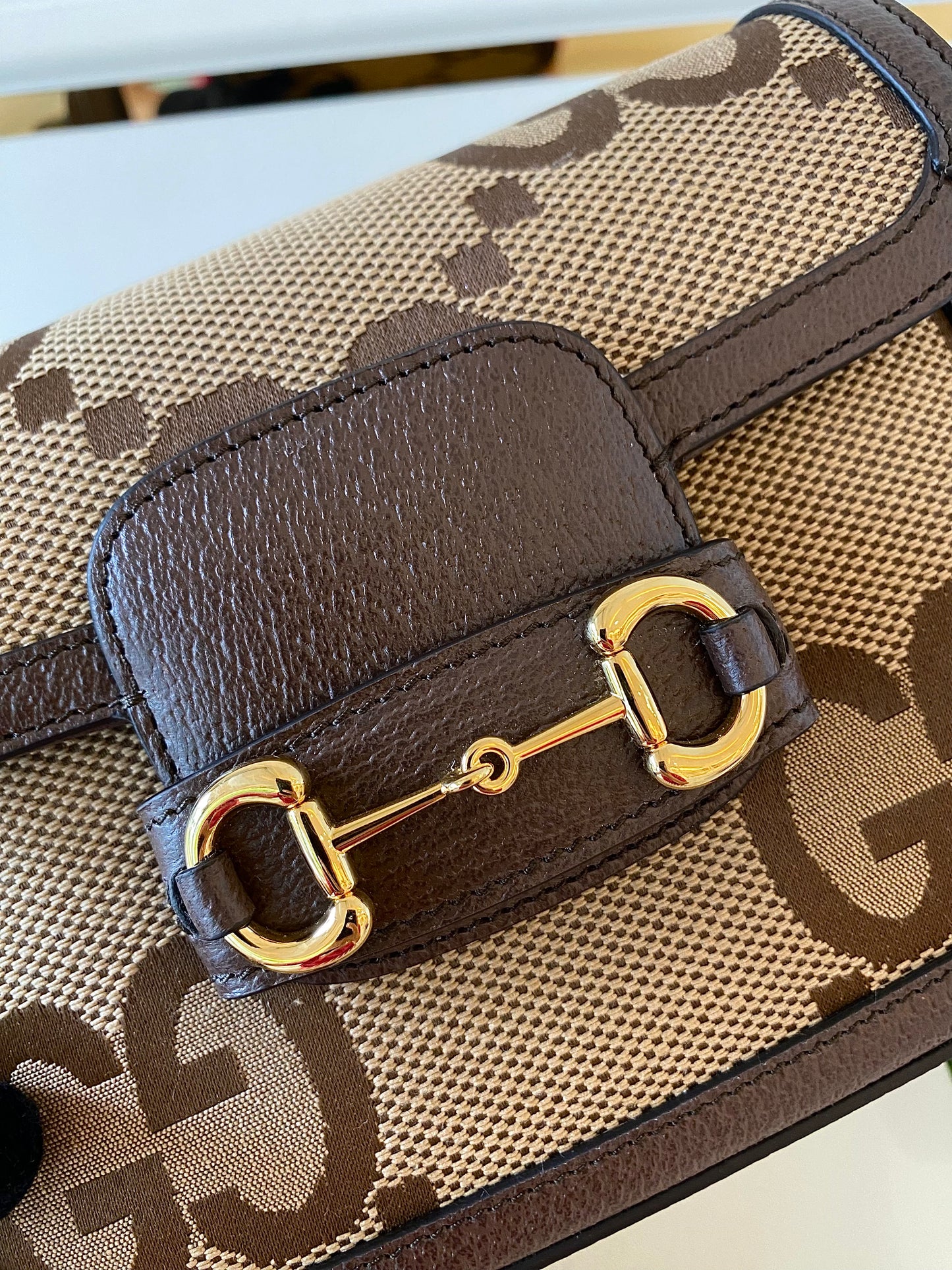 GUCCI Horsebit Small Jumbo Logo