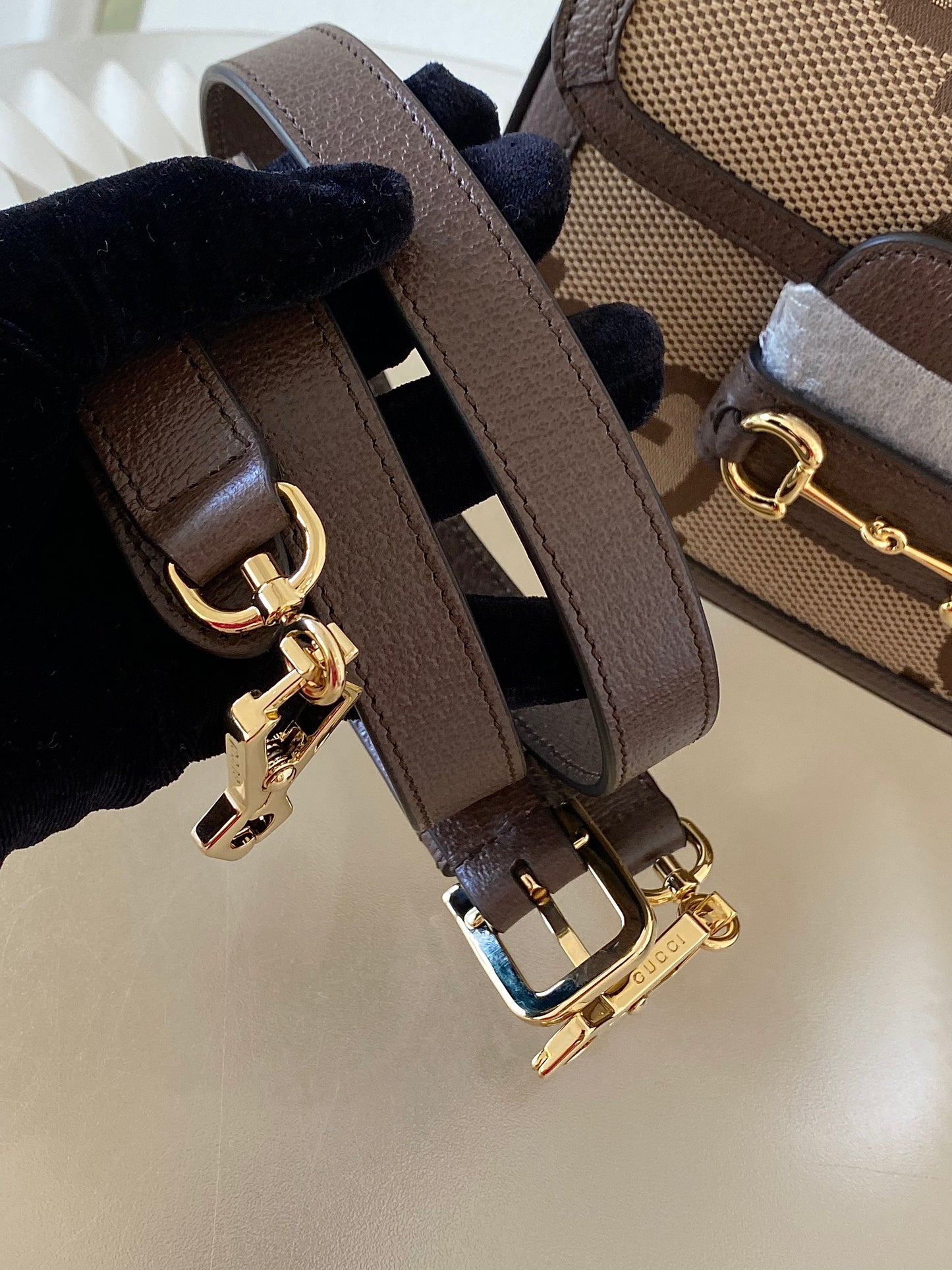 GUCCI Horsebit Small Jumbo Logo