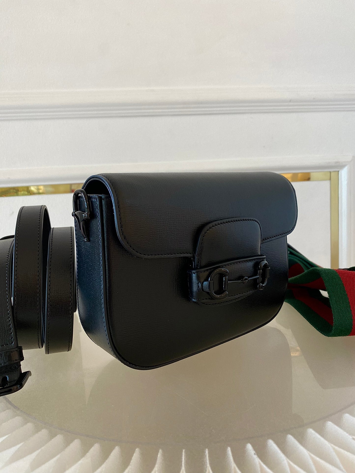 GUCCI Horsebit Small All Black