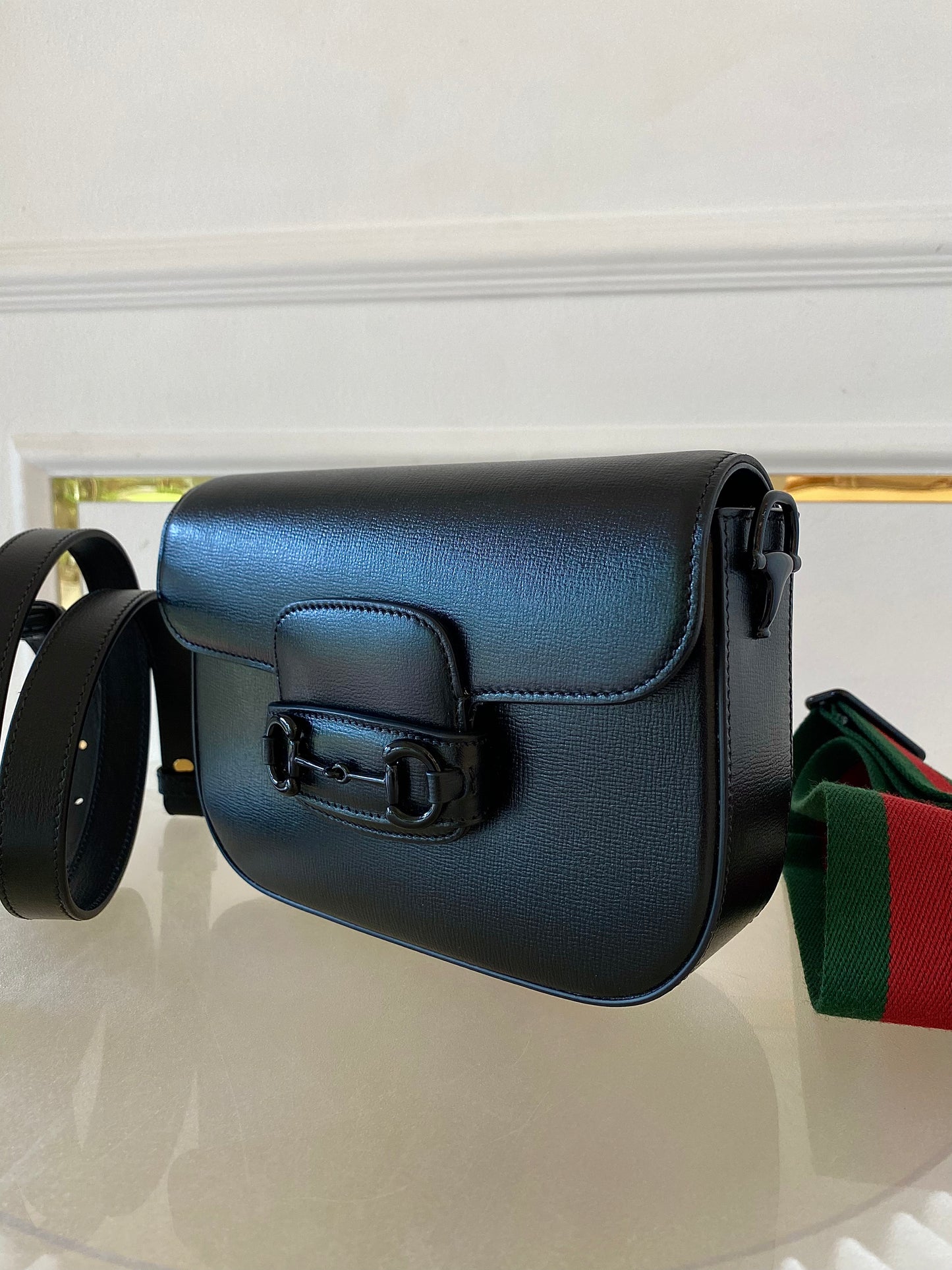 GUCCI Horsebit Small All Black