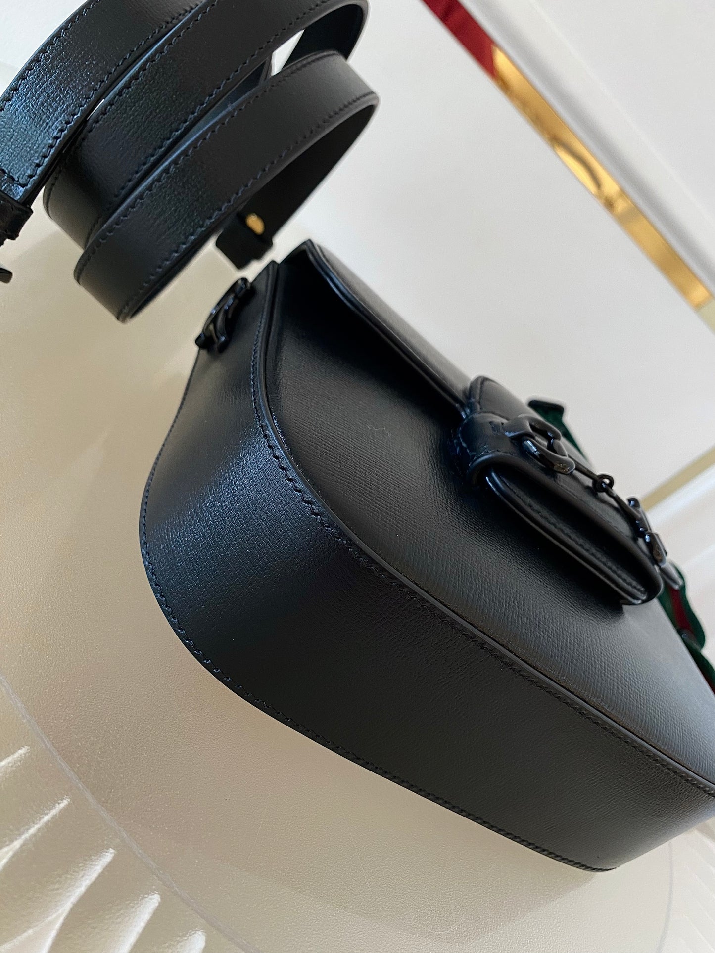 GUCCI Horsebit Small All Black