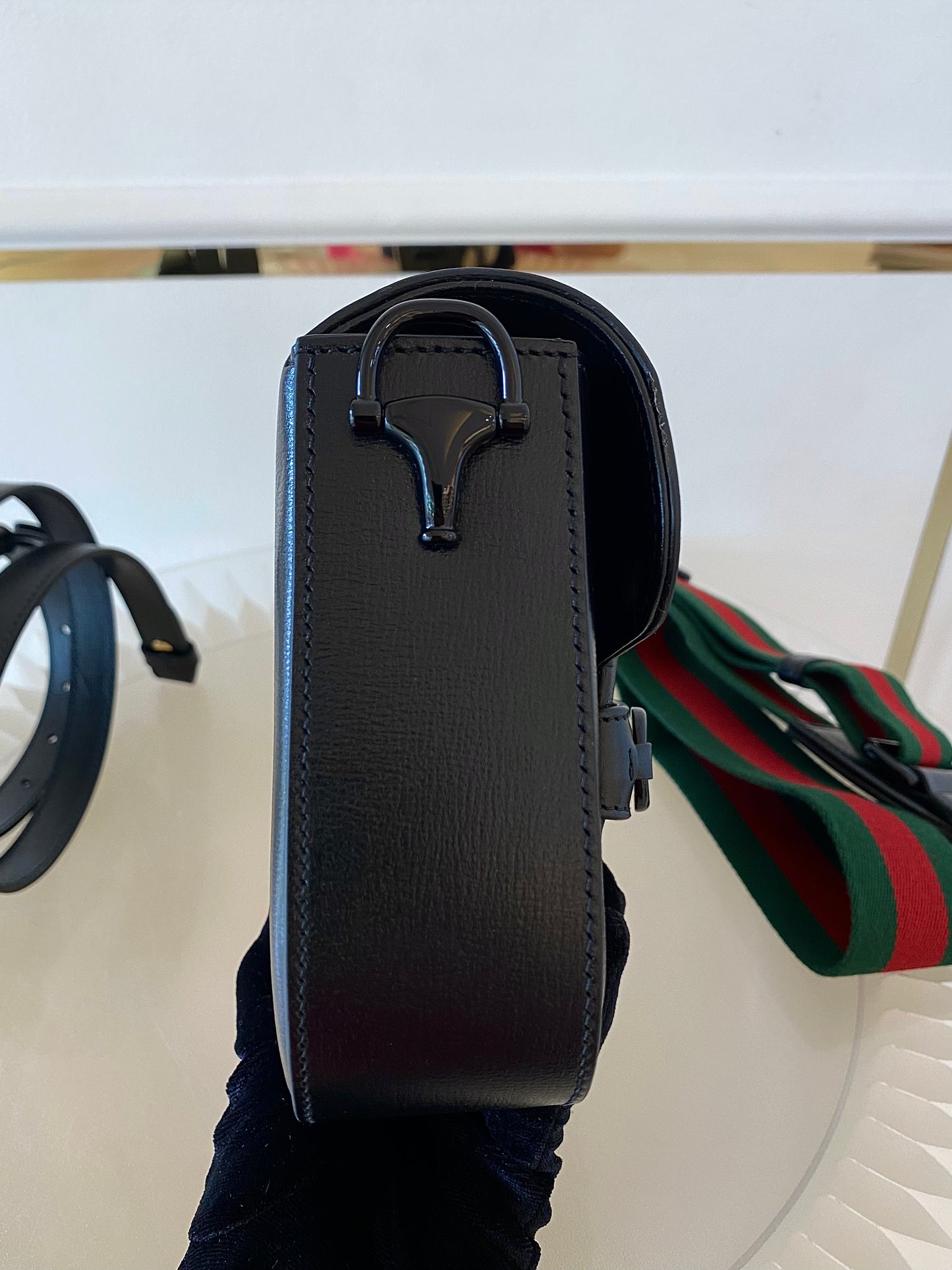 GUCCI Horsebit Small All Black