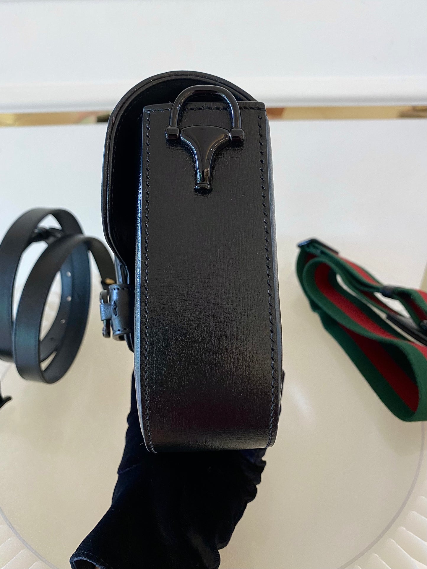 GUCCI Horsebit Small All Black