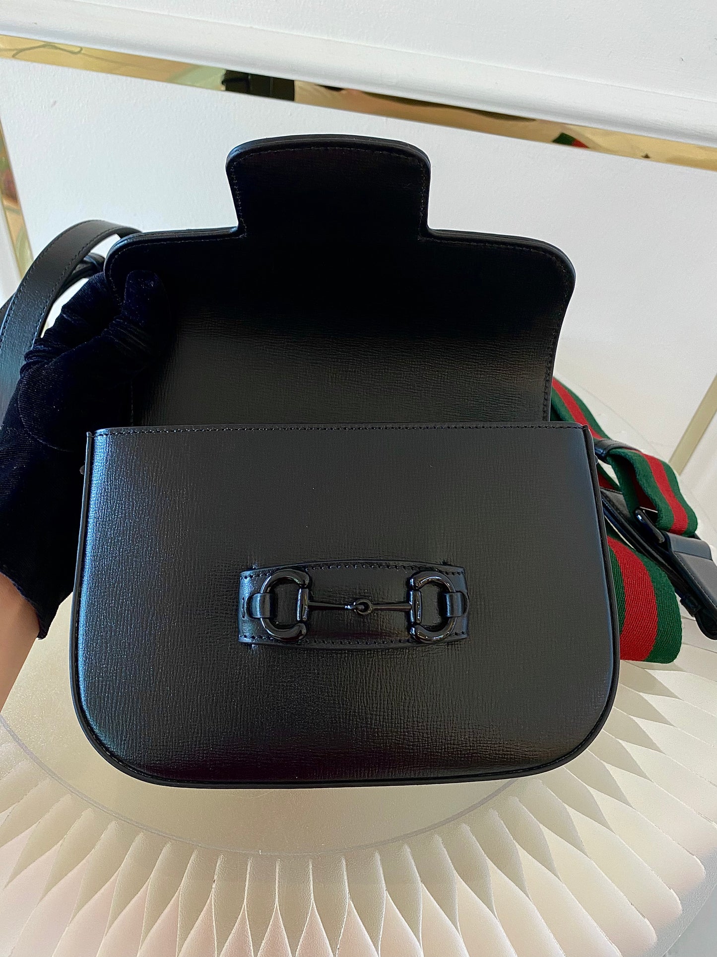 GUCCI Horsebit Small All Black