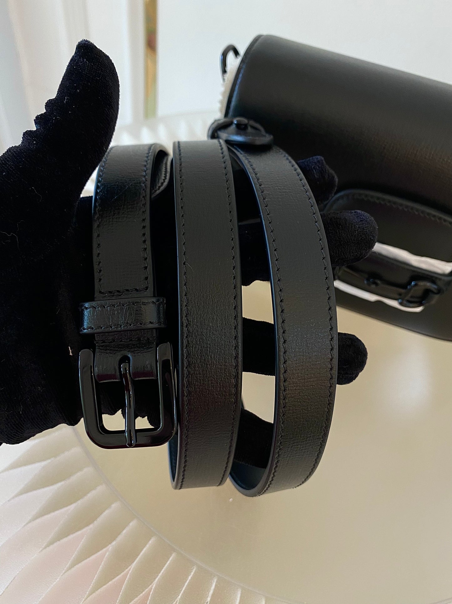 GUCCI Horsebit Small All Black