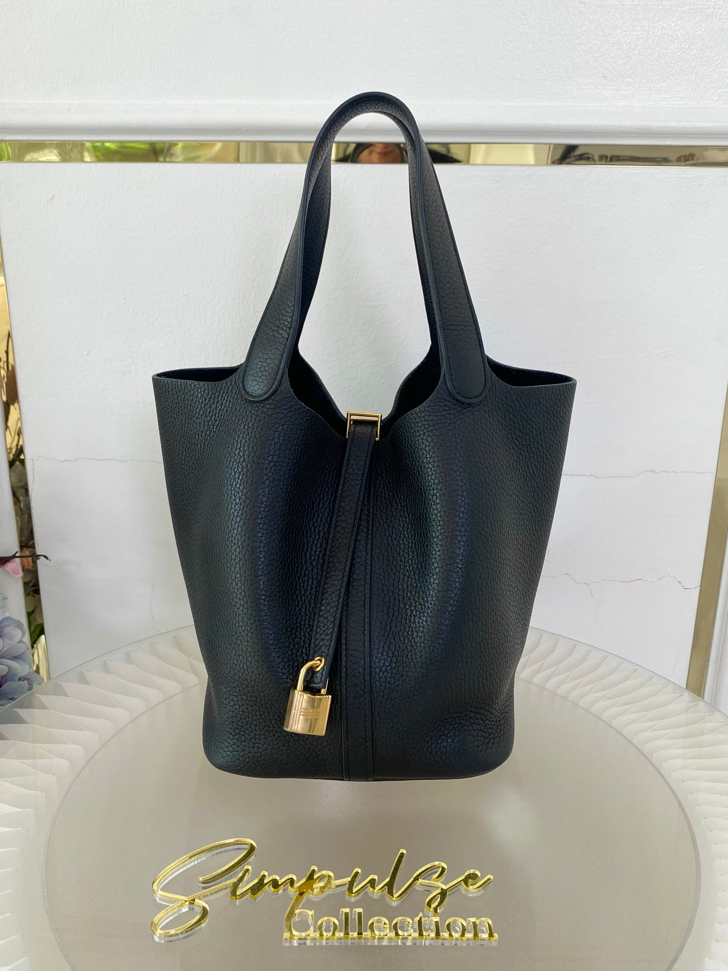 Hermes Picotin 22 Noir GHW