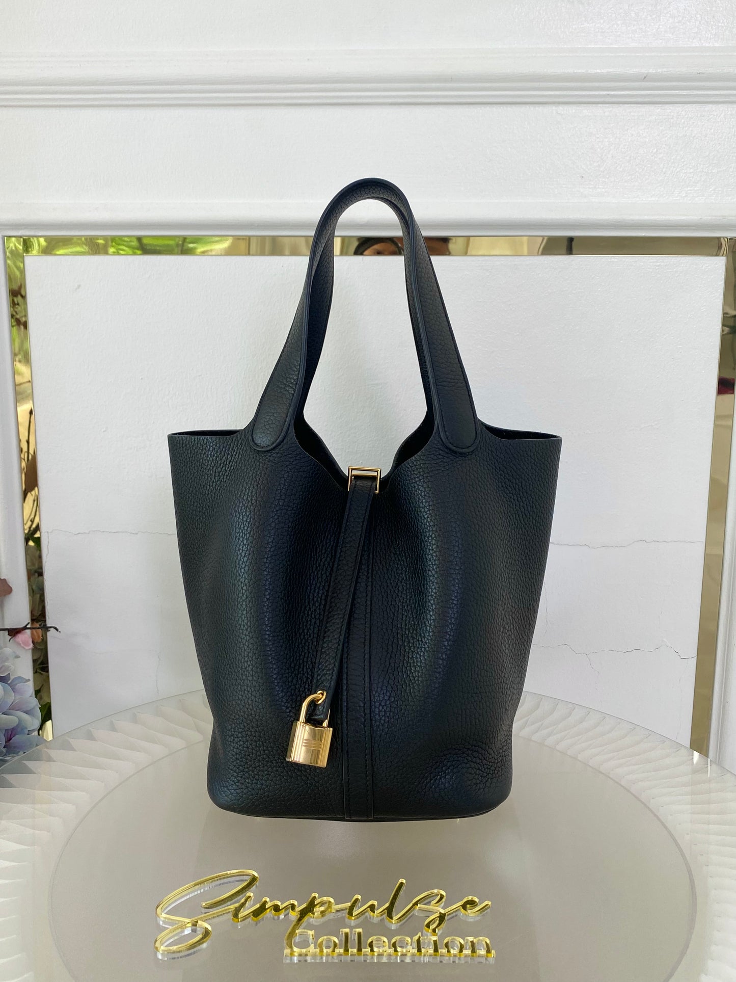 Hermes Picotin 22 Noir GHW