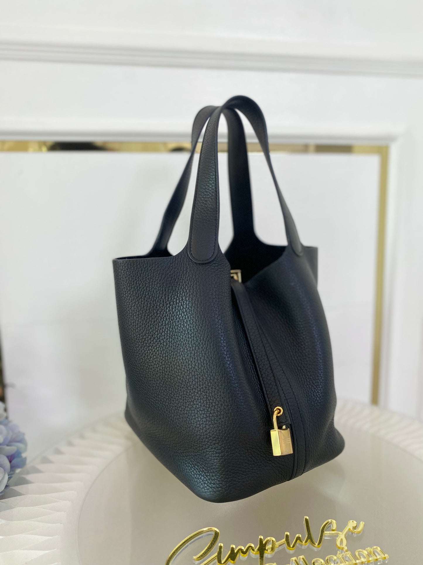 Hermes Picotin 22 Noir GHW