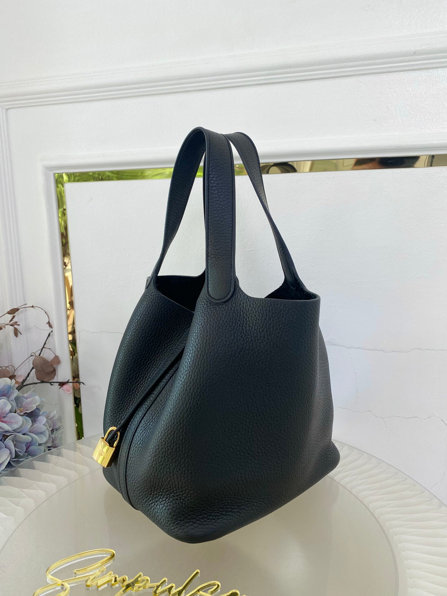 Hermes Picotin 22 Noir GHW