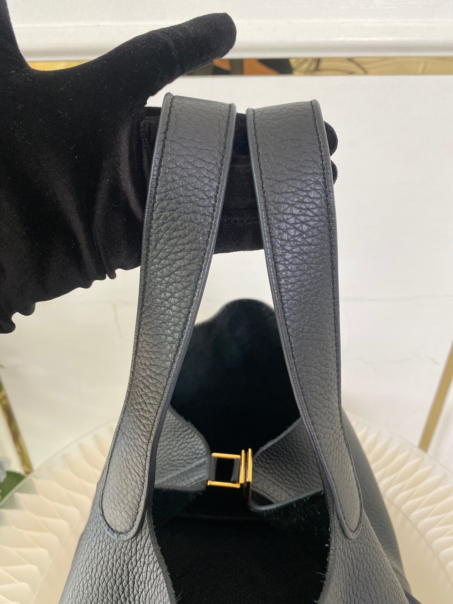 Hermes Picotin 22 Noir GHW