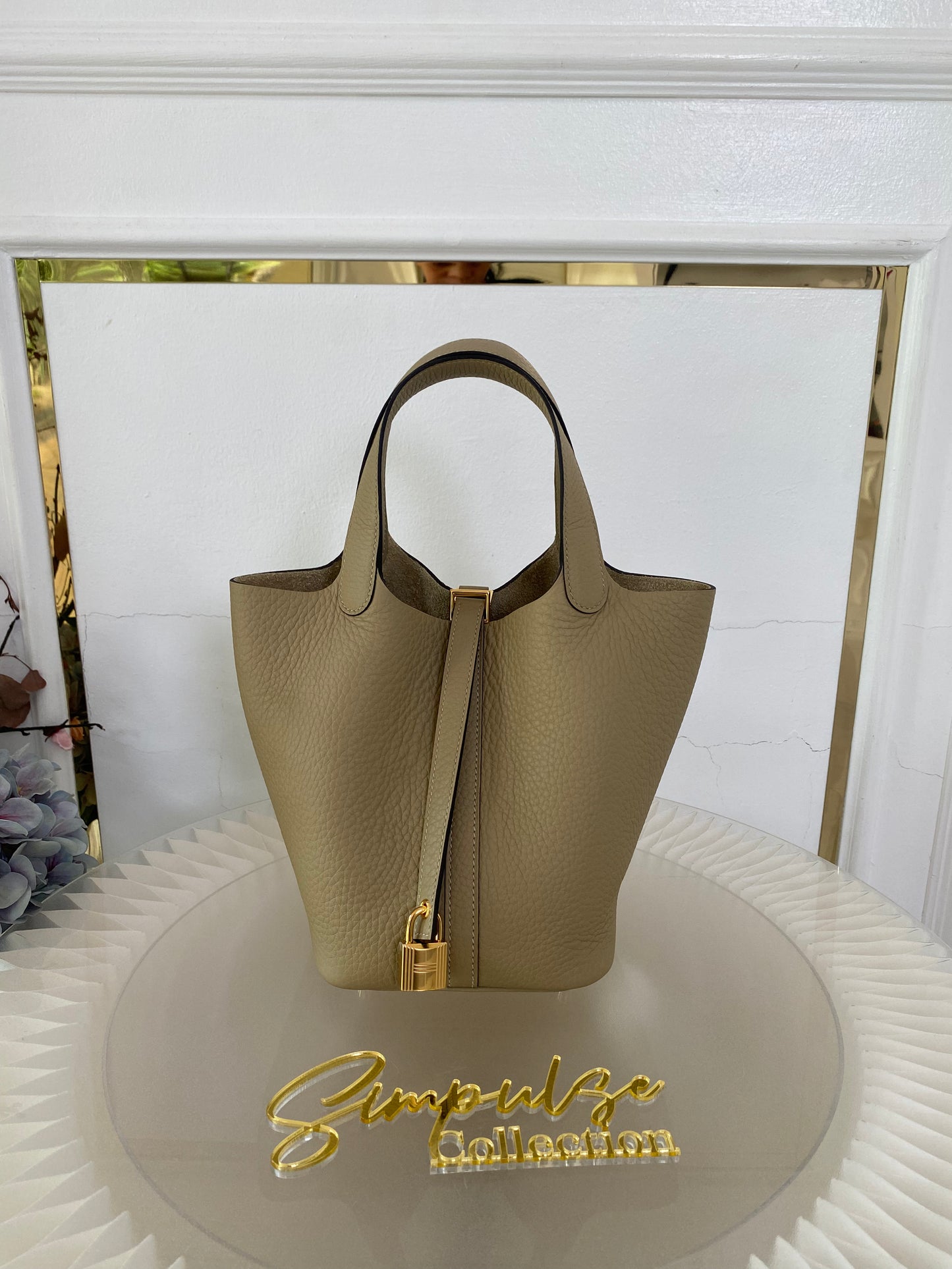 Hermes Picotin 18 Trench GHW