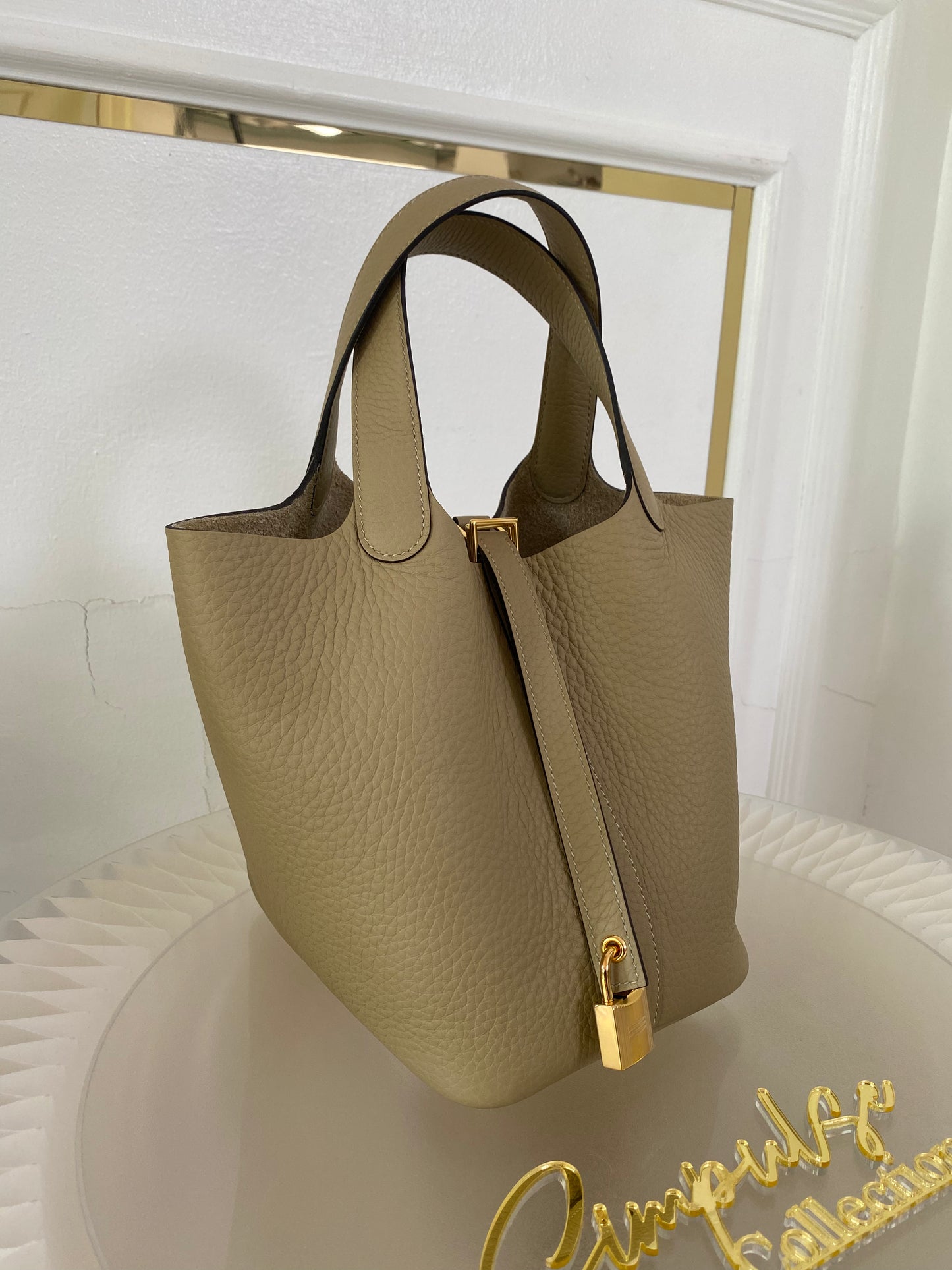 Hermes Picotin 18 Trench GHW