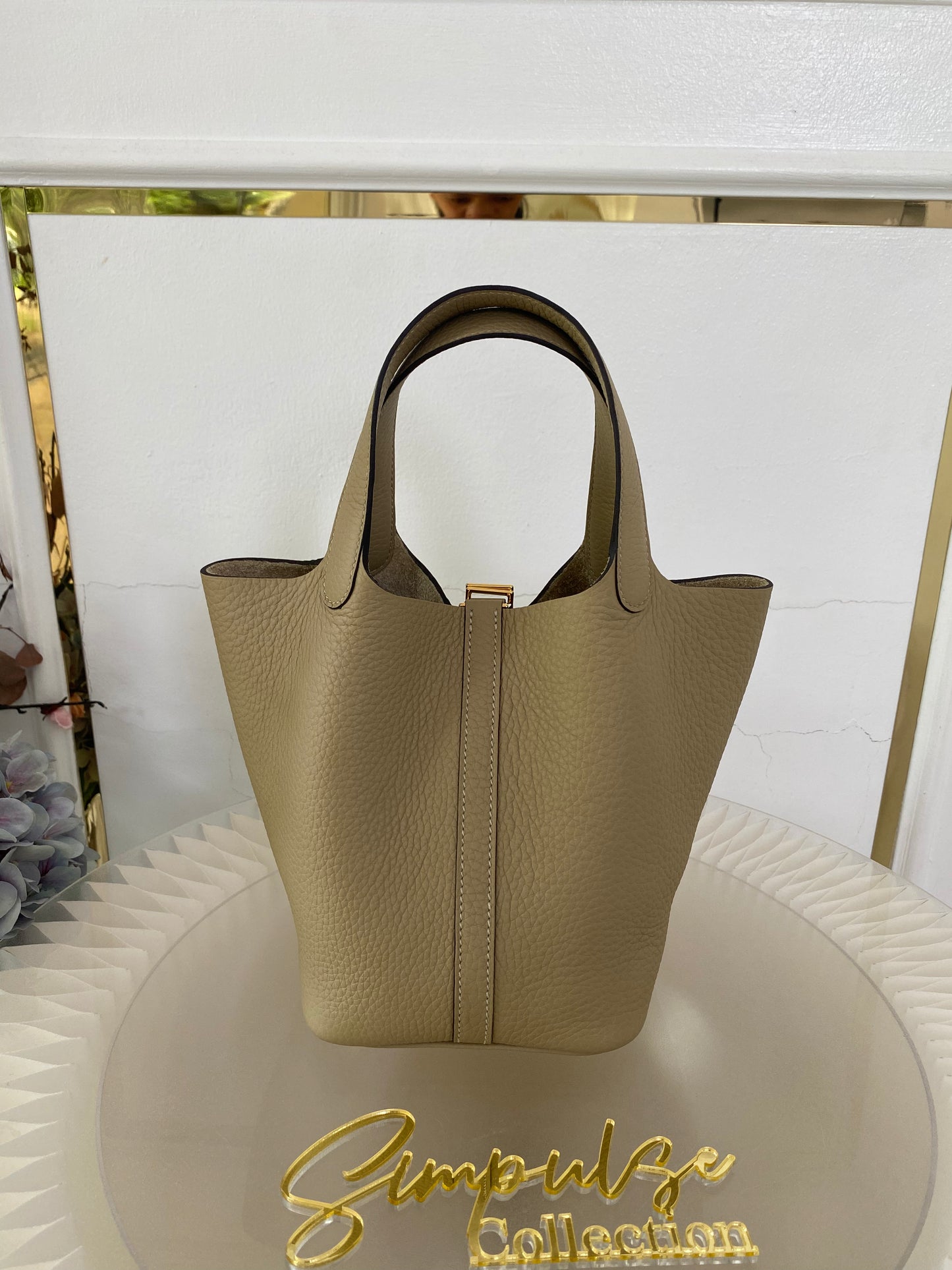 Hermes Picotin 18 Trench GHW