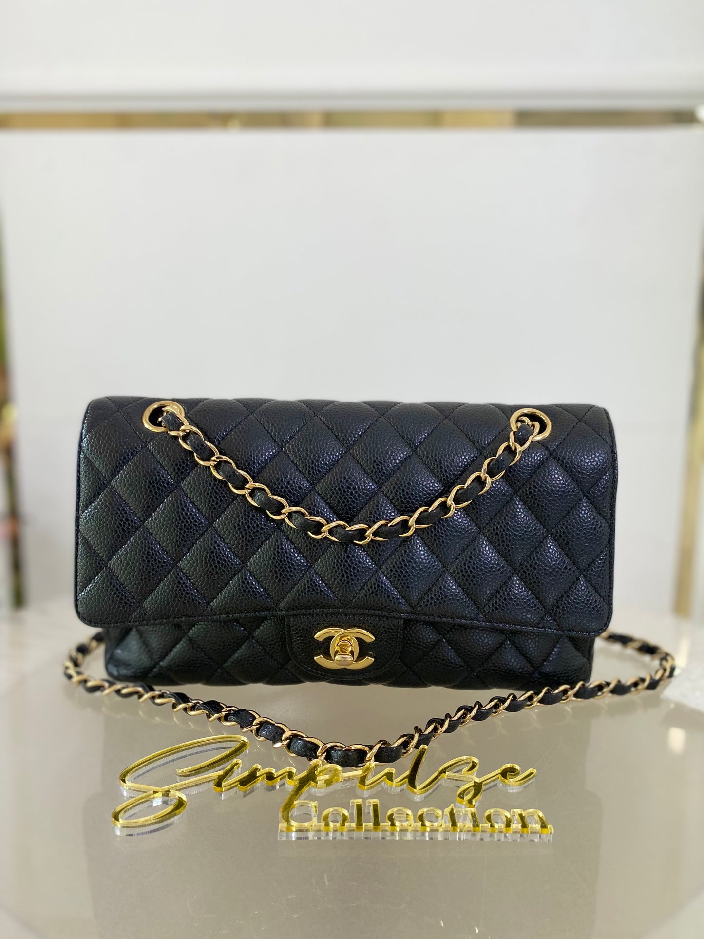 Chanel Classic Medium Double Flap Caviar GHW