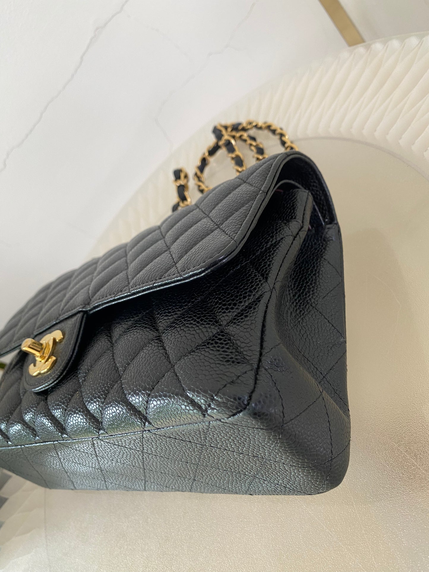 Chanel Classic Medium Double Flap Caviar GHW