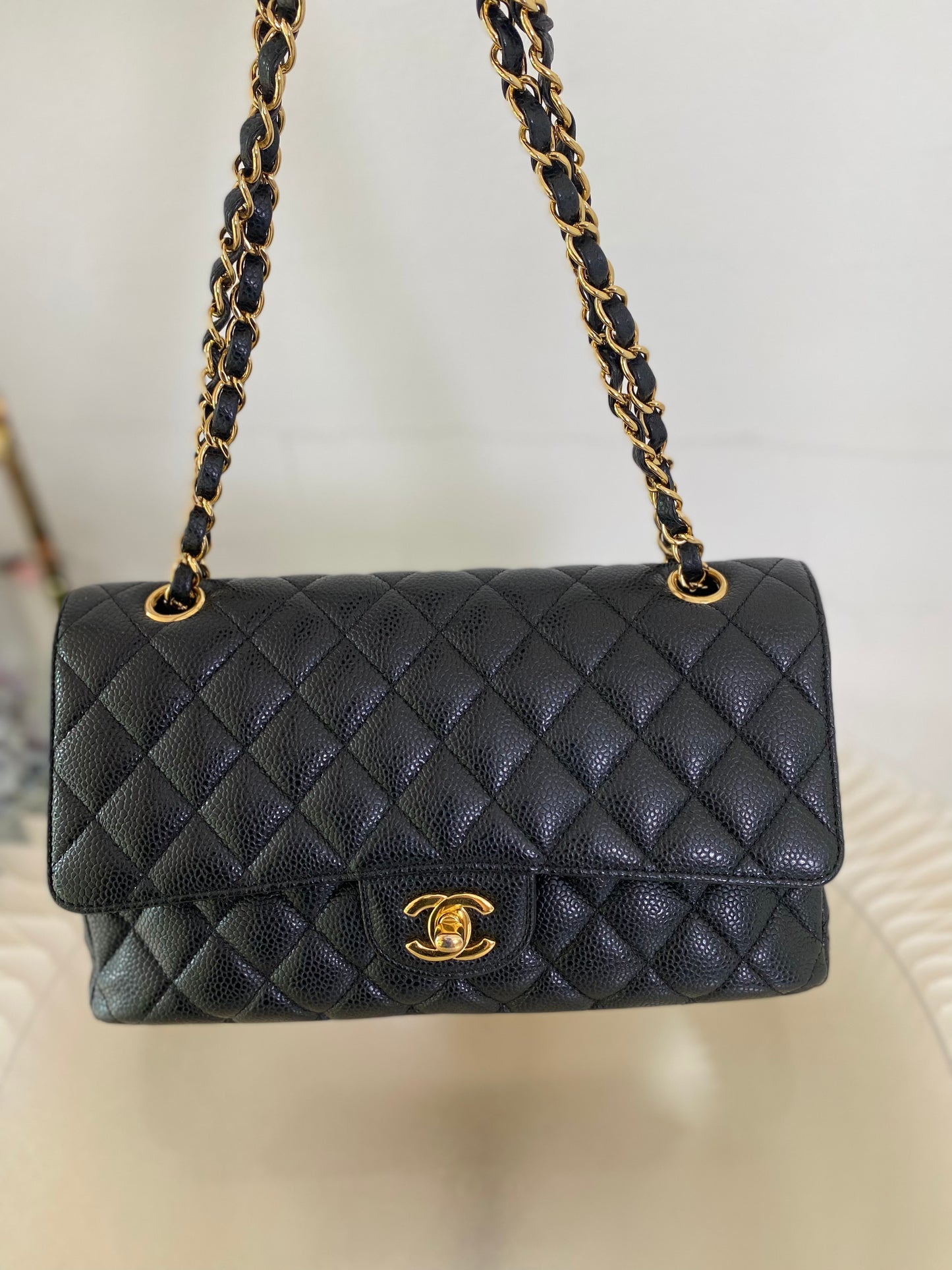 Chanel Classic Medium Double Flap Caviar GHW