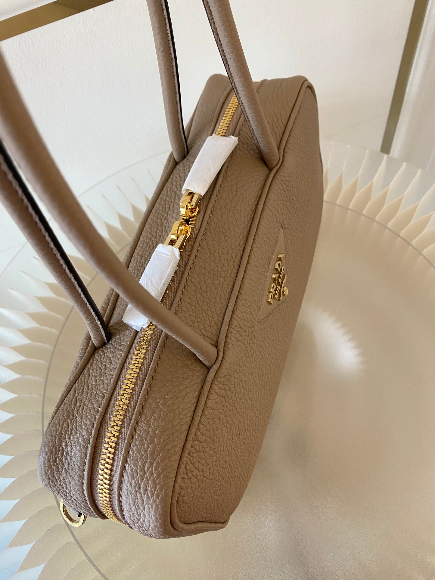 PRADA Medium Top Handle Leather Bag