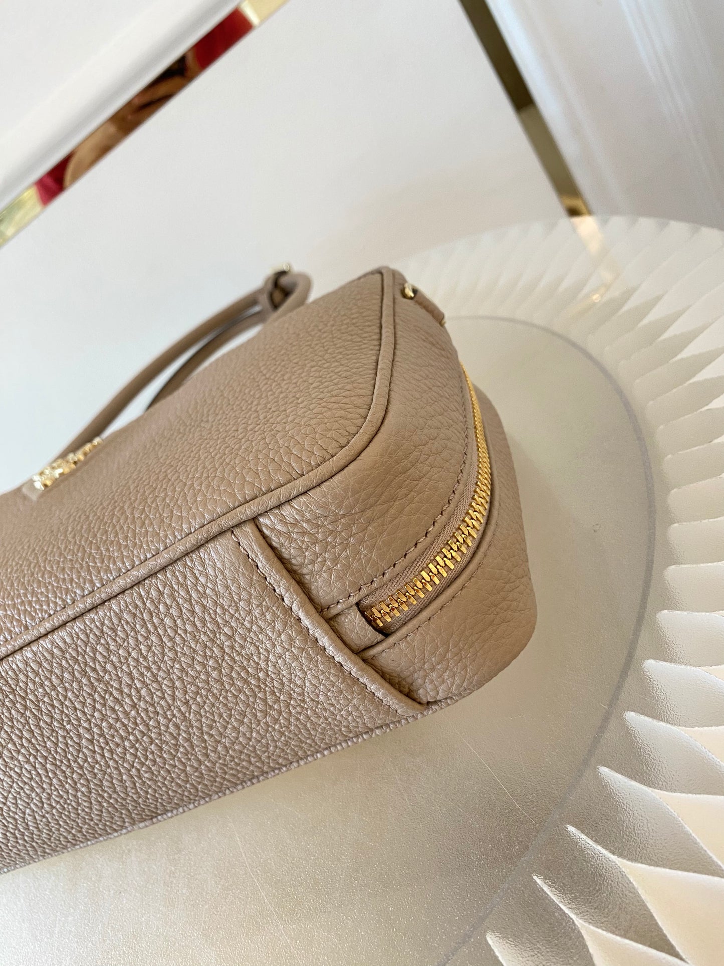 PRADA Medium Top Handle Leather Bag