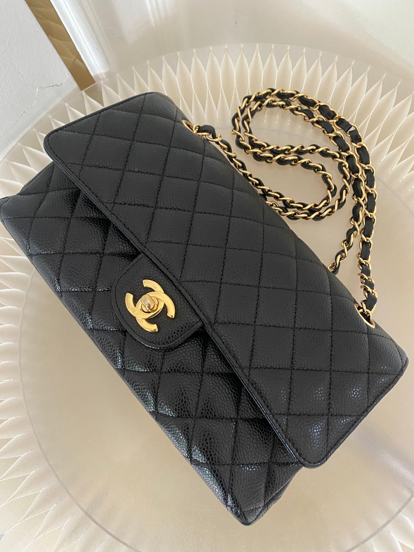 Chanel Classic Medium Double Flap Caviar GHW