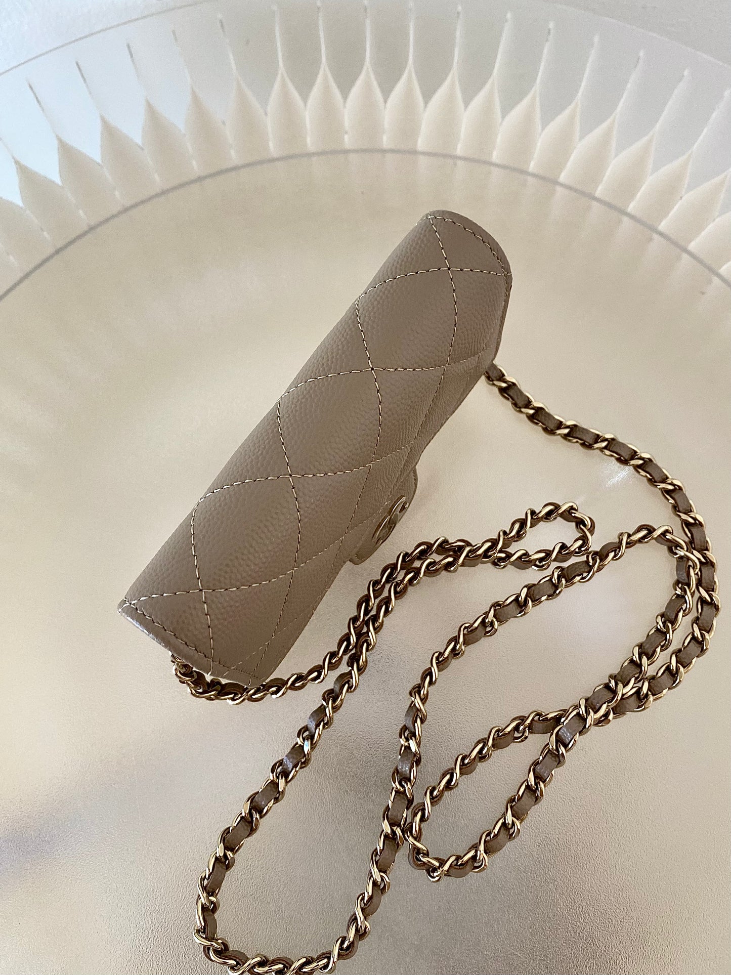 Chanel Mini Woc GHW NUDE