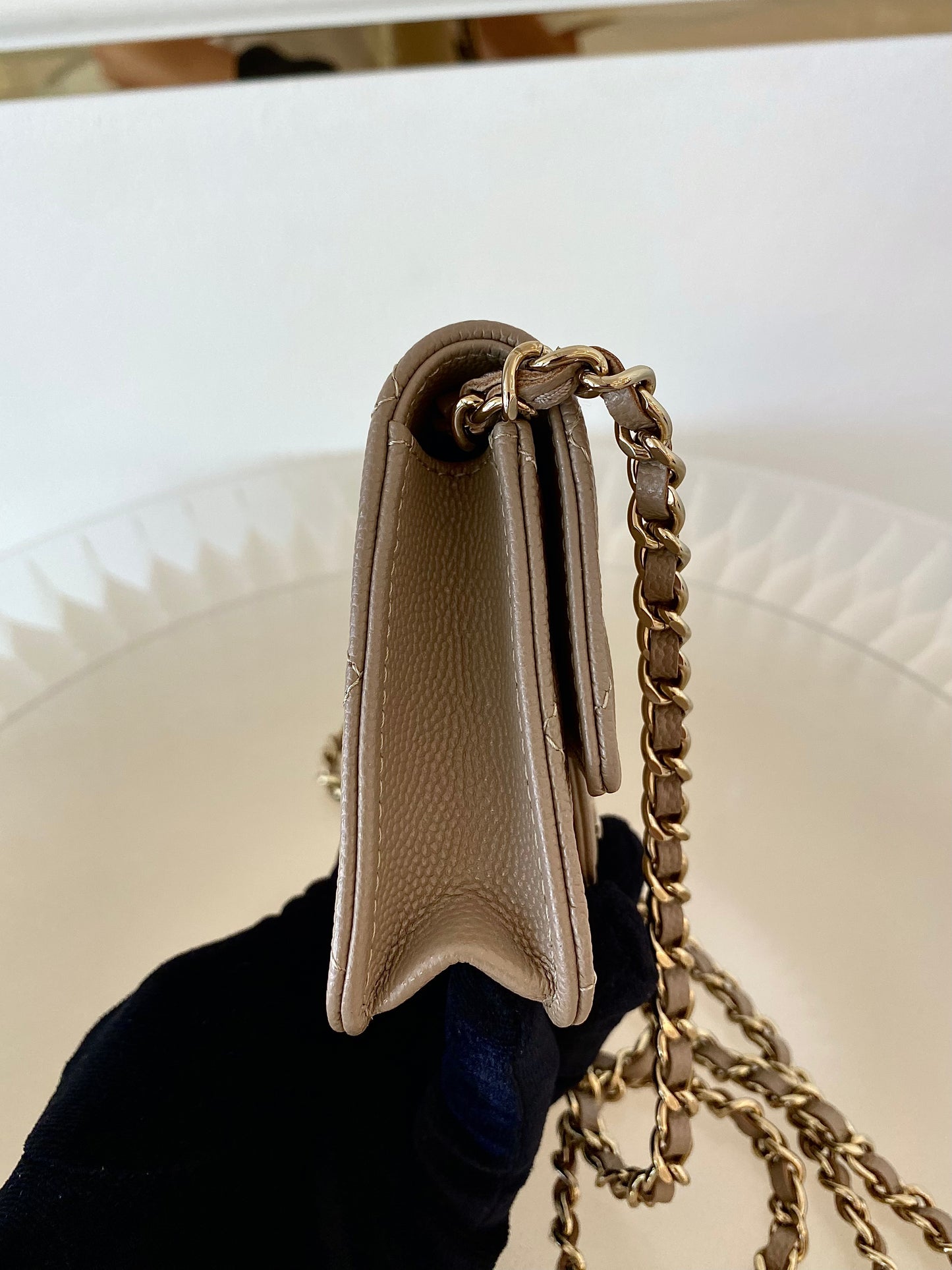 Chanel Mini Woc GHW NUDE