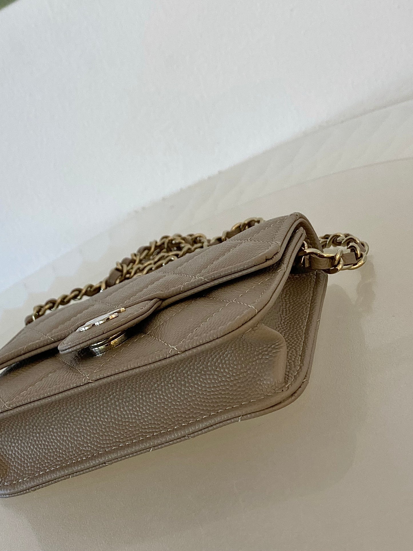Chanel Mini Woc GHW NUDE