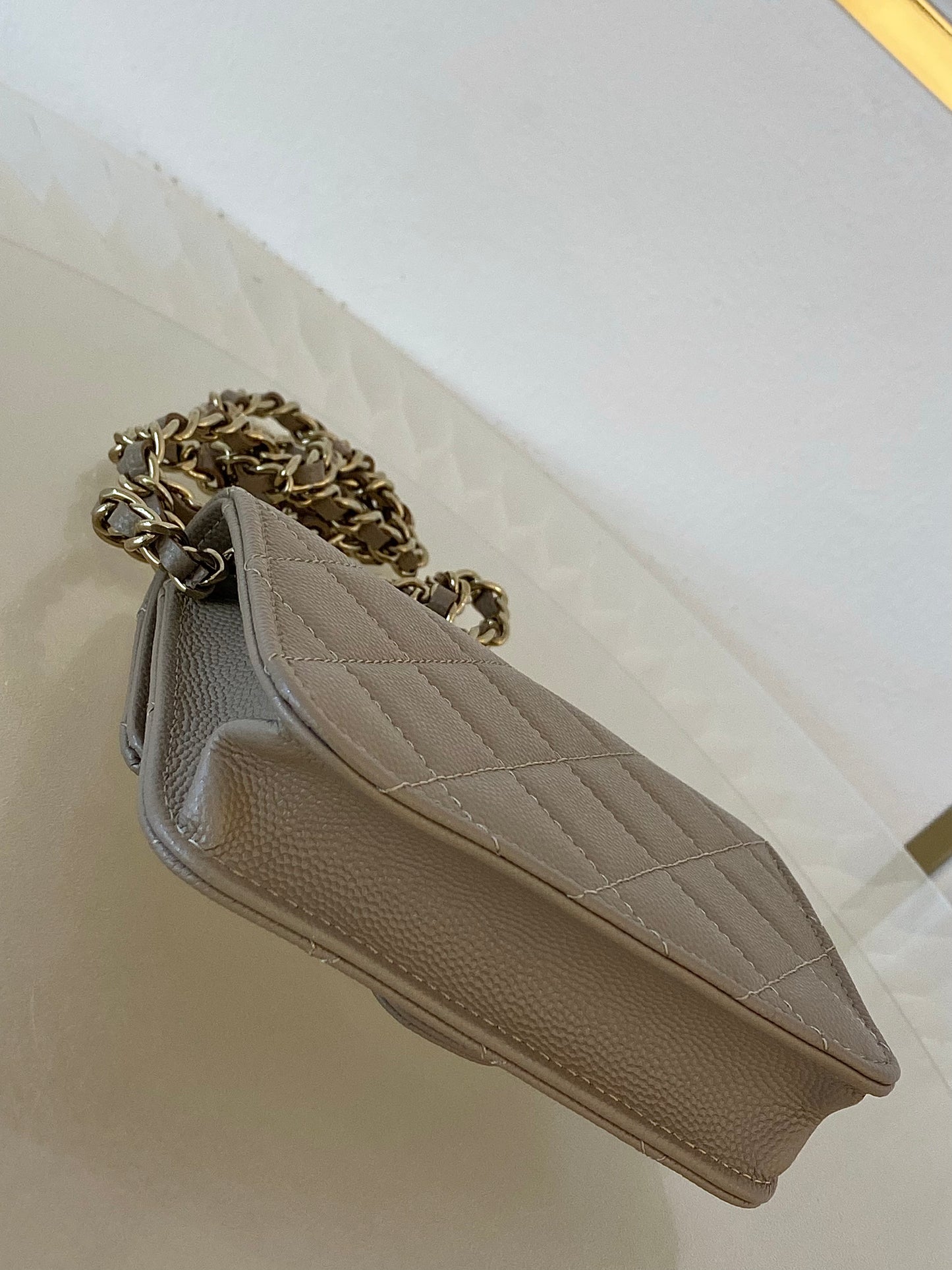 Chanel Mini Woc GHW NUDE