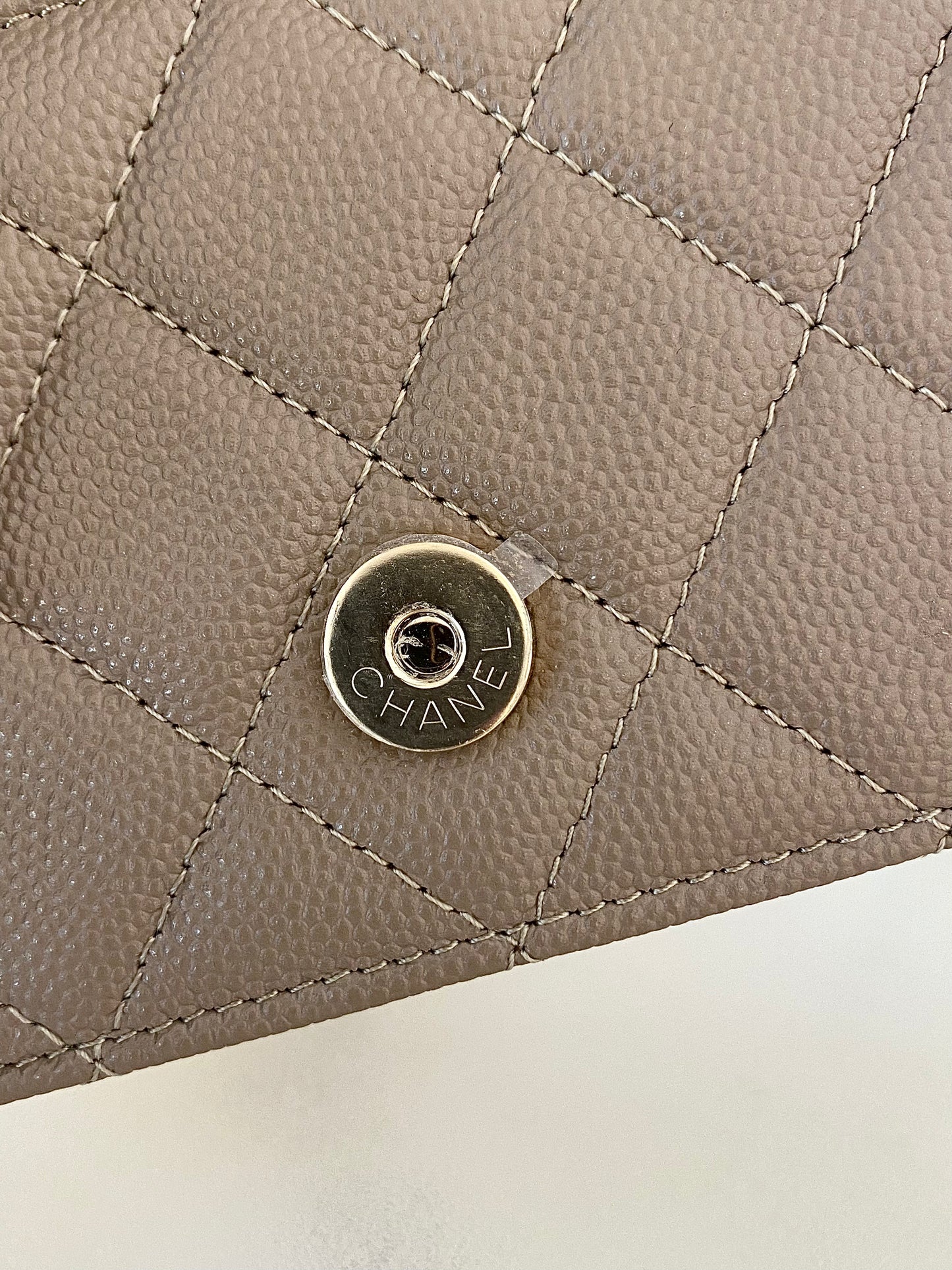 Chanel Mini Woc GHW NUDE