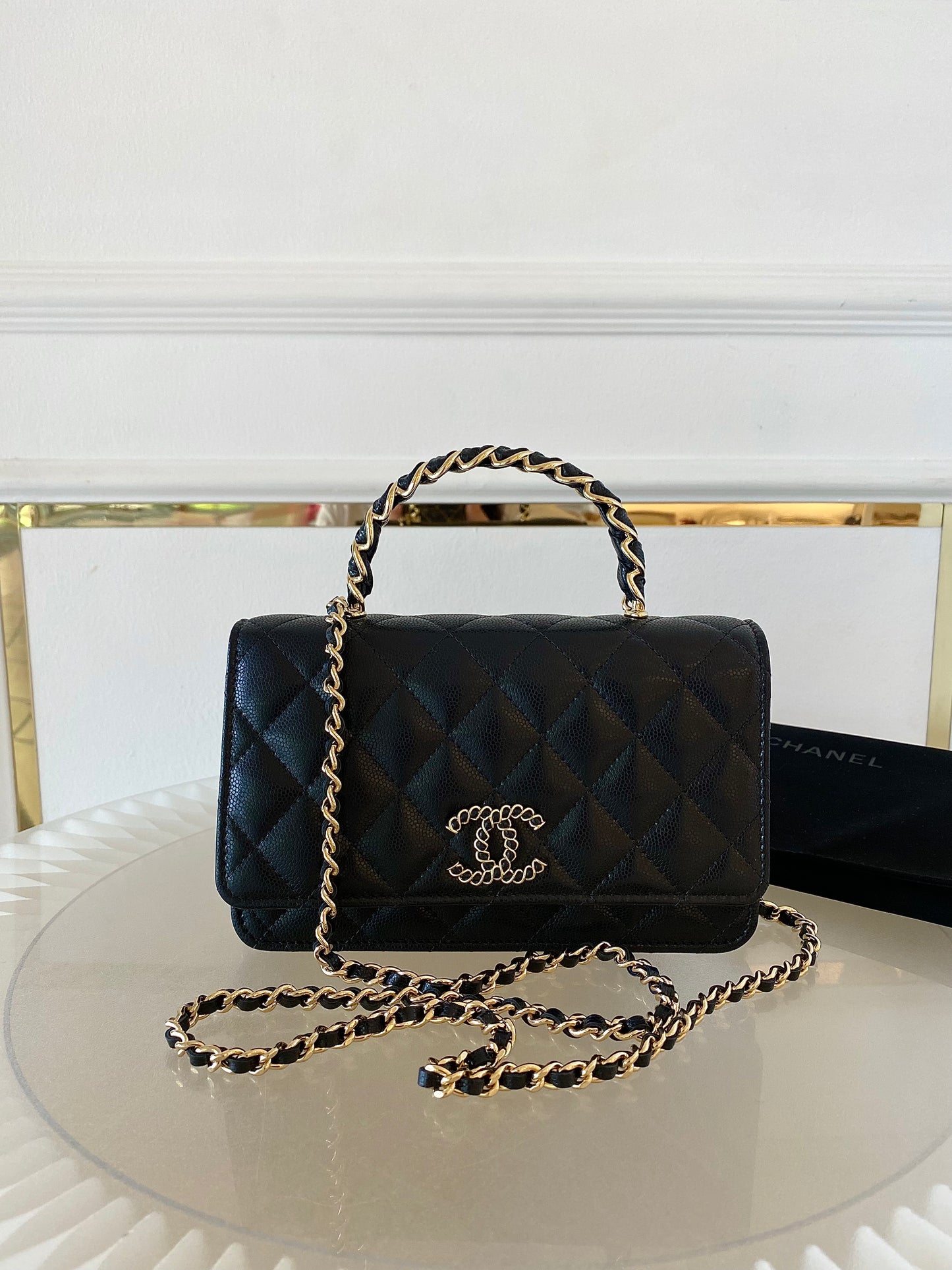 CHANEL WOC Top Handle Caviar GHW