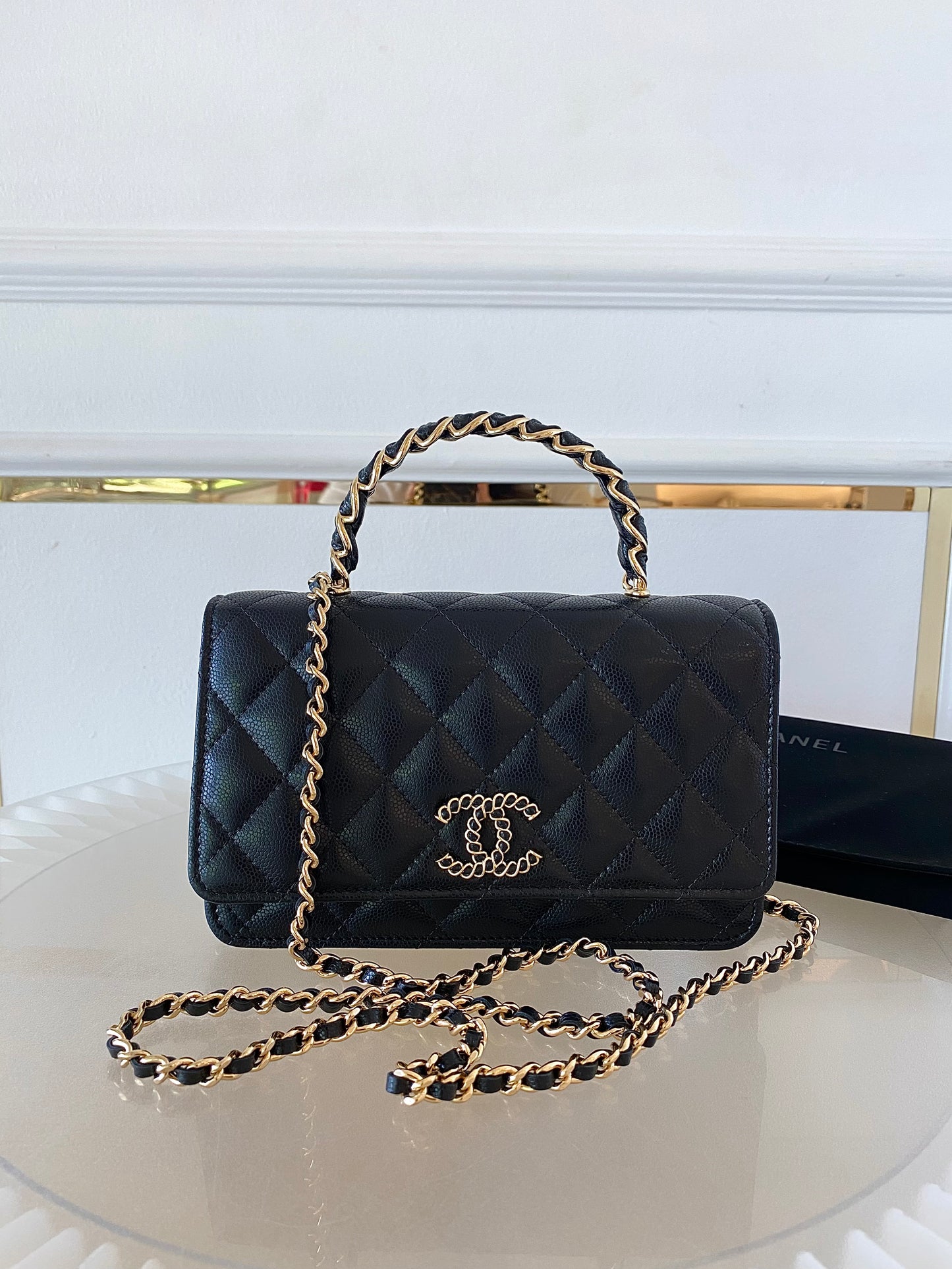 CHANEL WOC Top Handle Caviar GHW