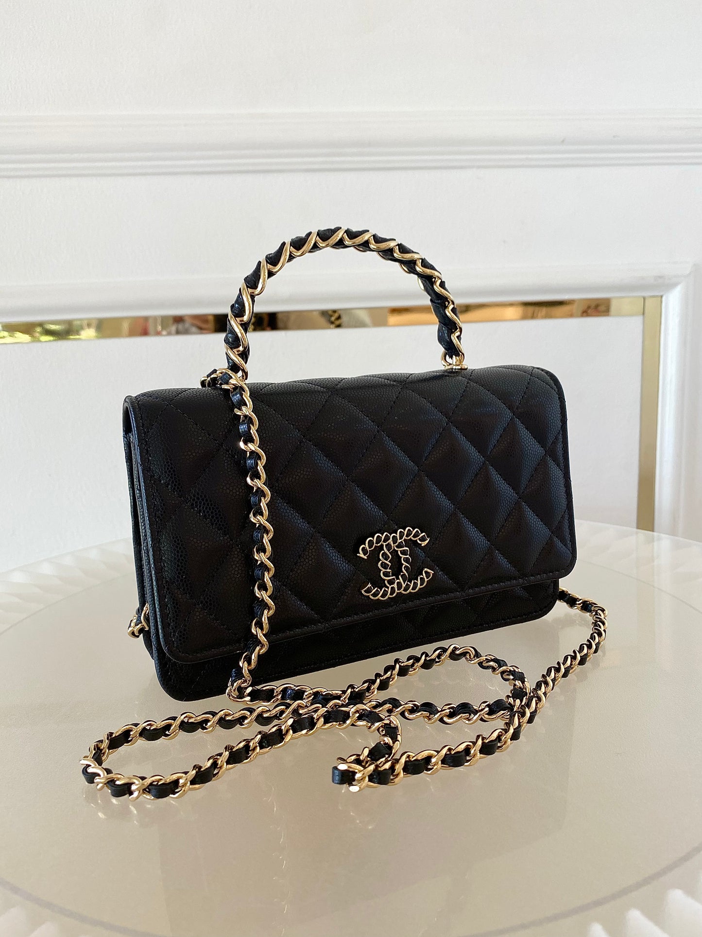CHANEL WOC Top Handle Caviar GHW