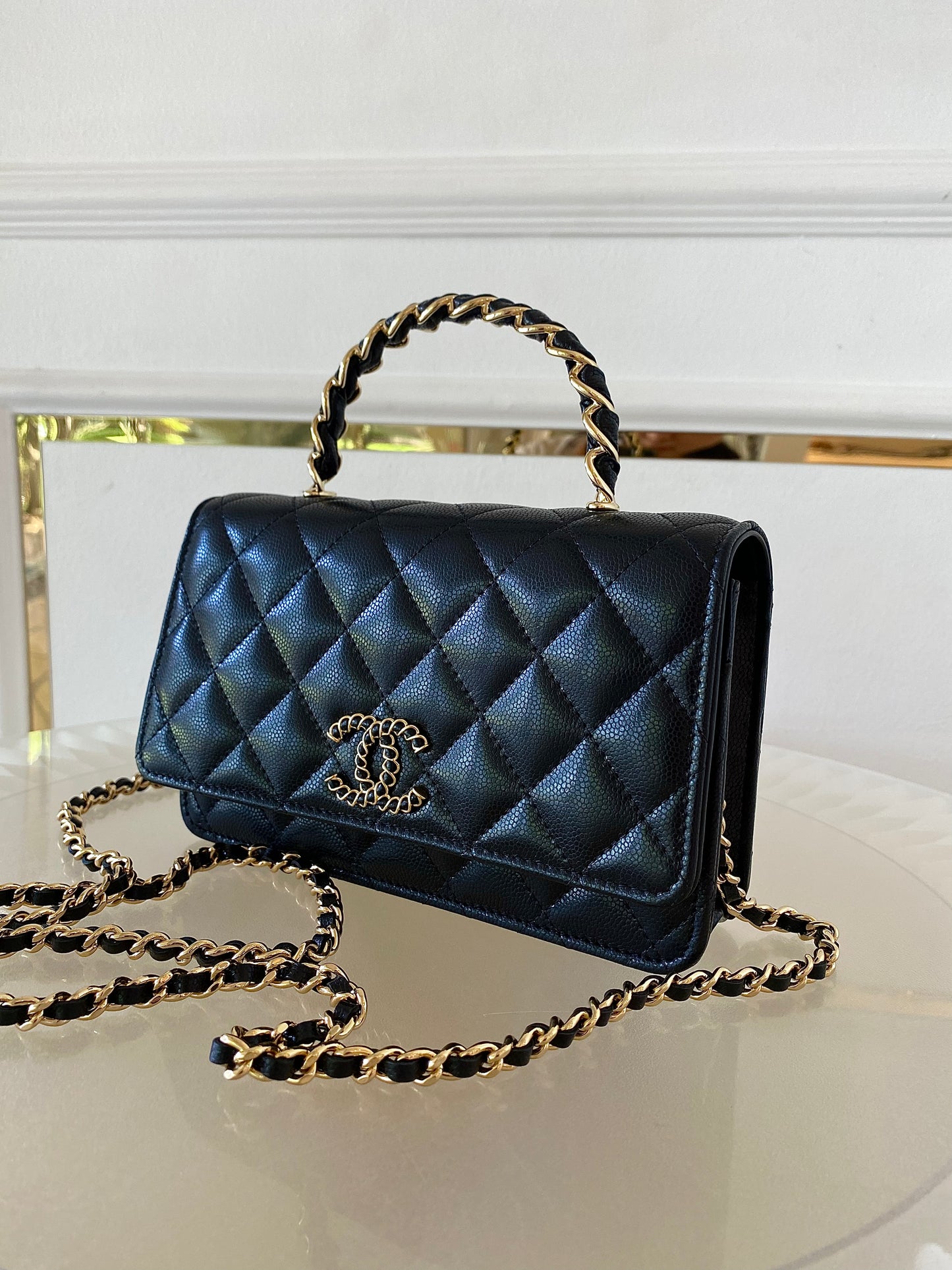 CHANEL WOC Top Handle Caviar GHW