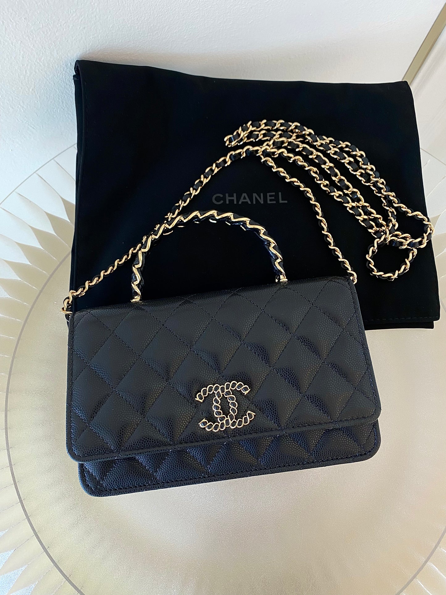 CHANEL WOC Top Handle Caviar GHW