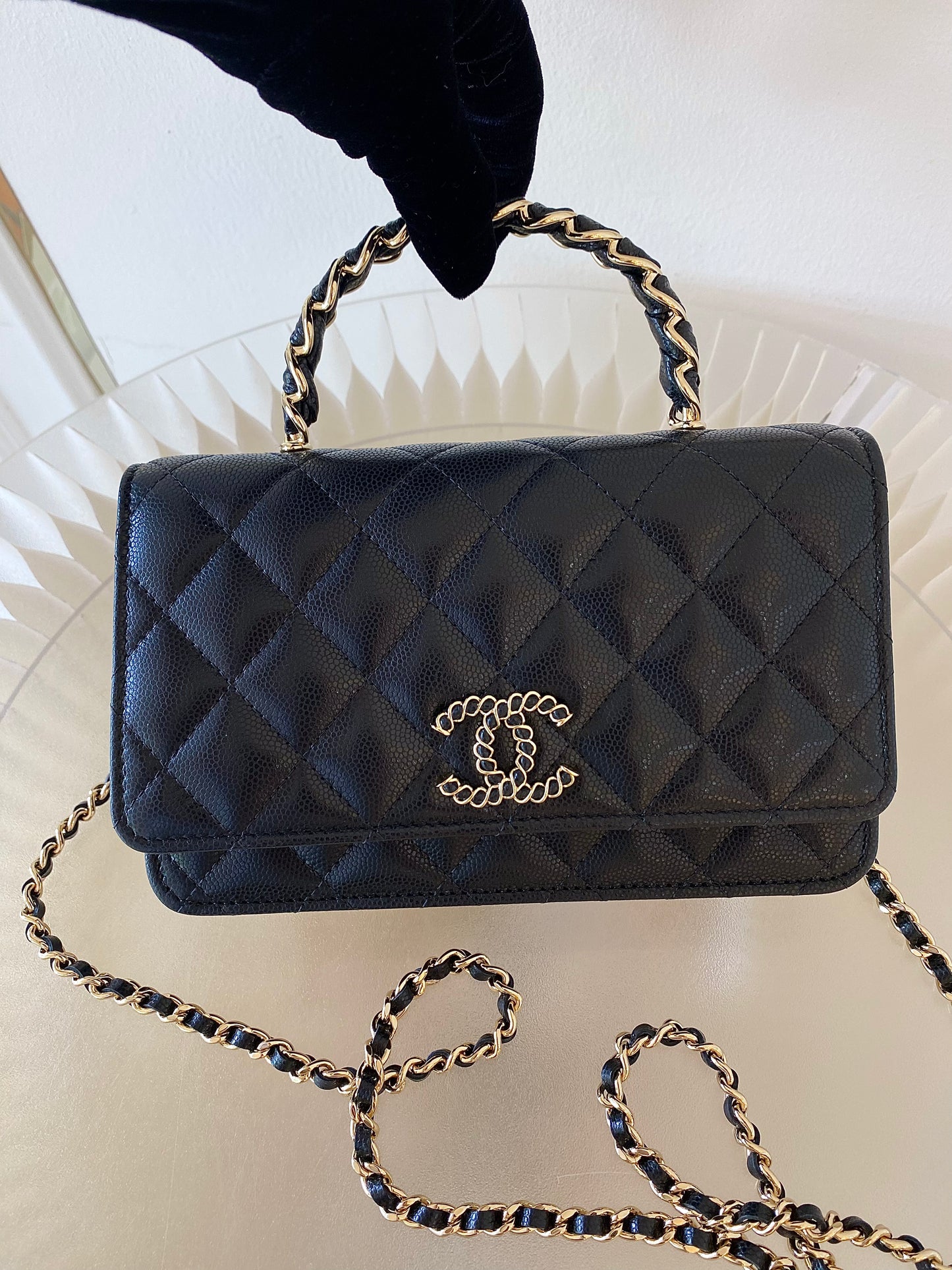 CHANEL WOC Top Handle Caviar GHW
