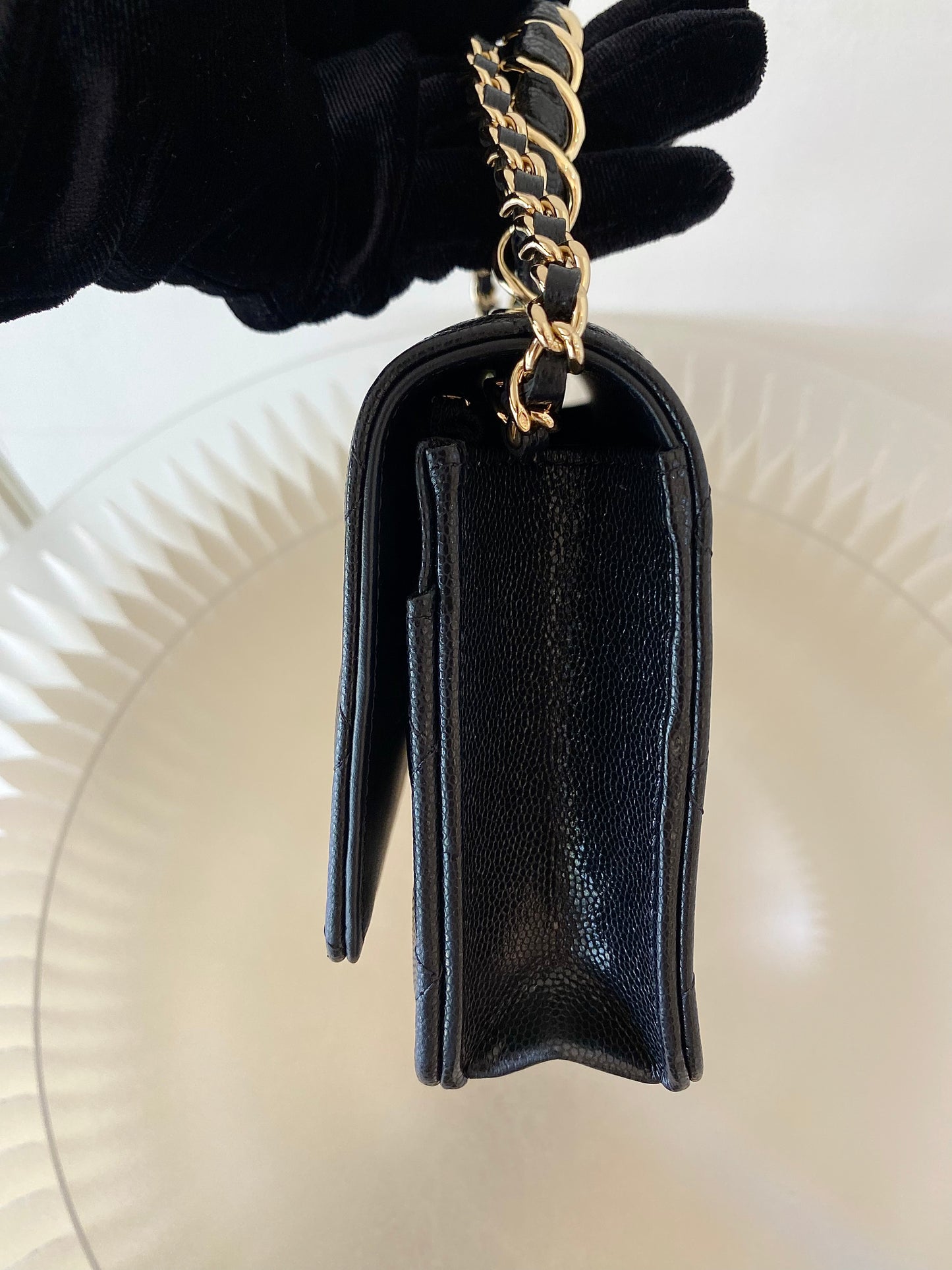 CHANEL WOC Top Handle Caviar GHW