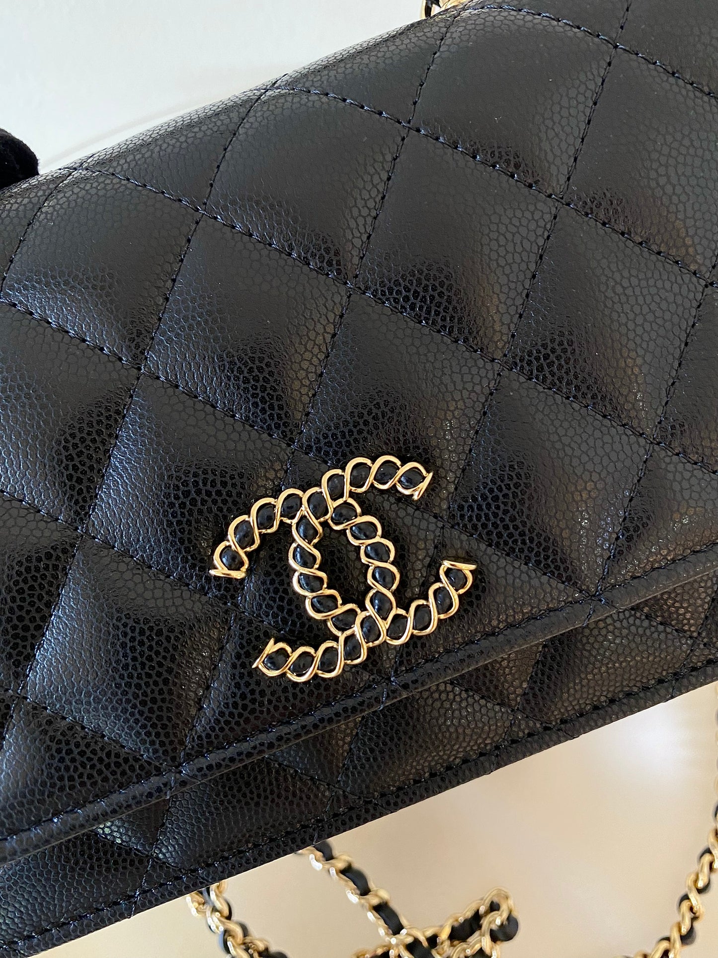 CHANEL WOC Top Handle Caviar GHW
