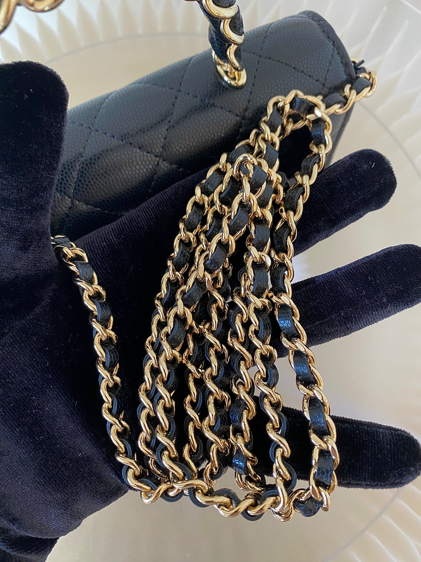 CHANEL WOC Top Handle Caviar GHW